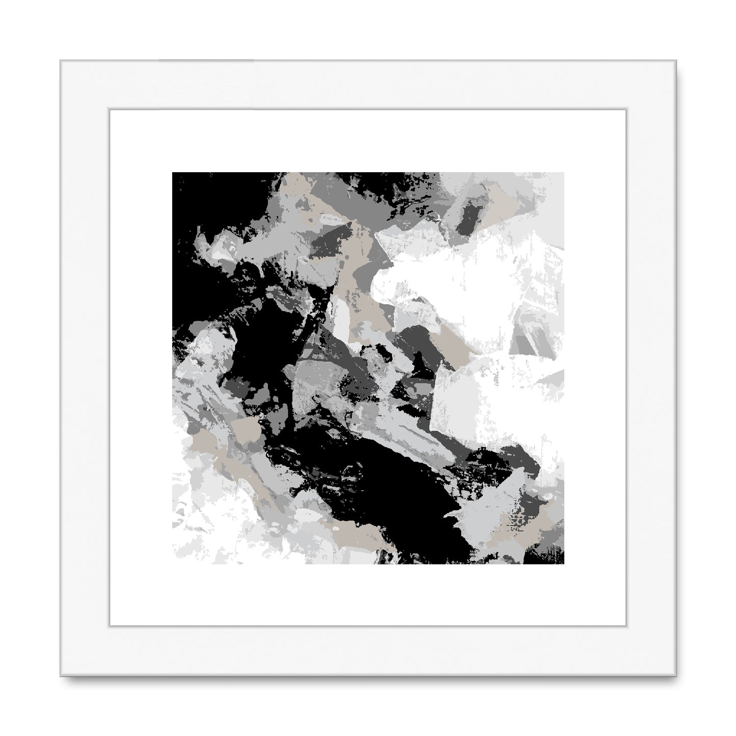 Framed Graphic Art Print, White Mat - 8x8 12x12 16x16 20x20 24x24 28x28 inches | FPS-1200-7690