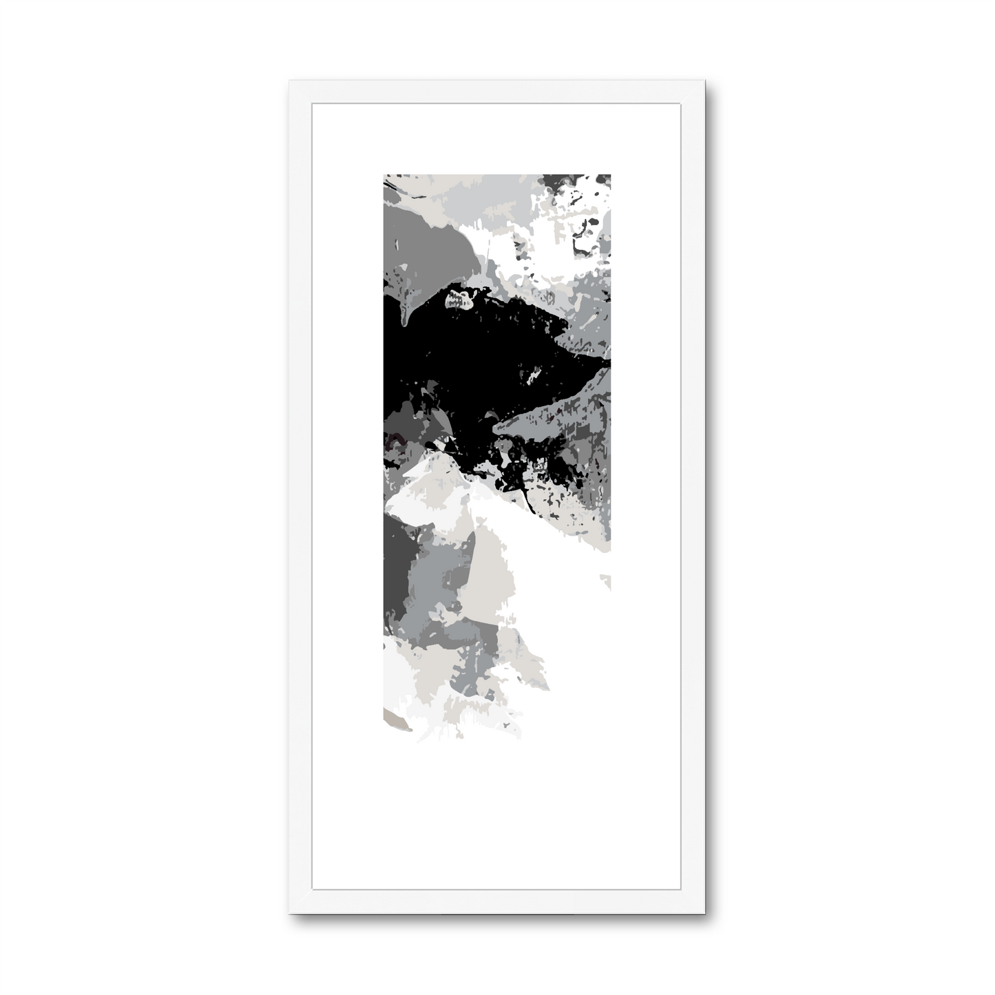 Framed Graphic Art Print, White Mat - 12x24 inches | FP-1200-7692