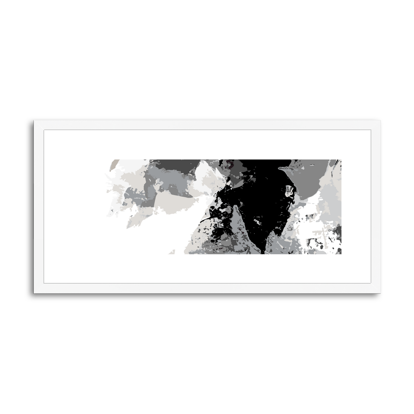 Framed Graphic Art Print, White Mat - 12x24 inches | FP-1200-7692