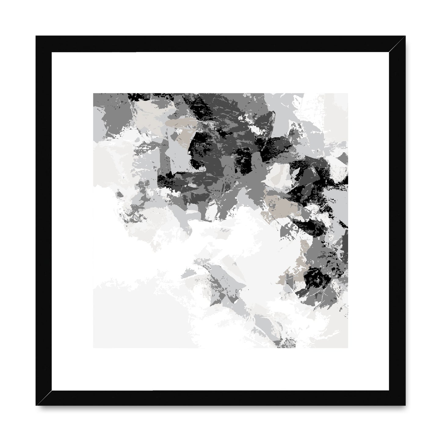 Framed Graphic Art Print, White Mat - 8x8 12x12 16x16 20x20 24x24 28x28 inches | FPS-1200-7693