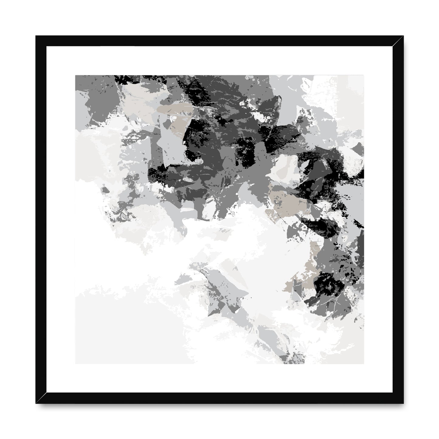 Framed Graphic Art Print, White Mat - 8x8 12x12 16x16 20x20 24x24 28x28 inches | FPS-1200-7693