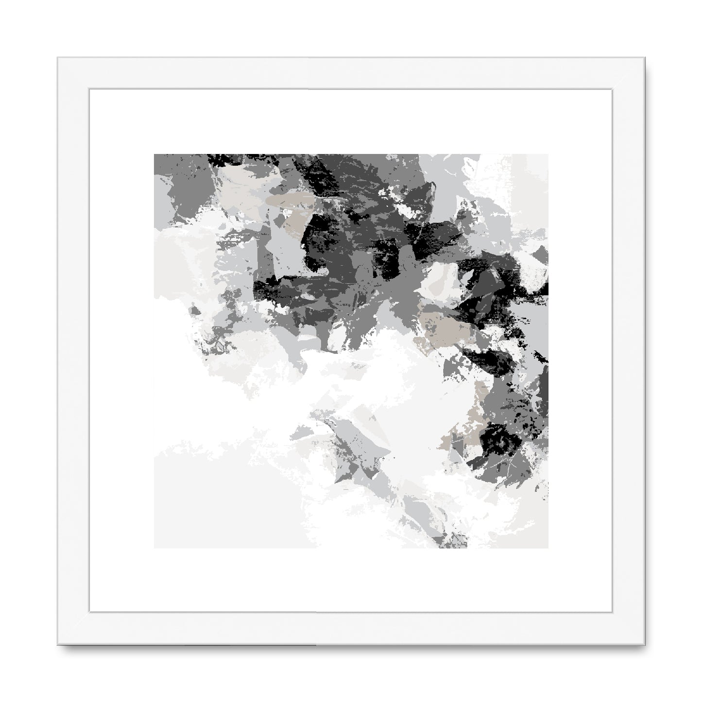 Framed Graphic Art Print, White Mat - 8x8 12x12 16x16 20x20 24x24 28x28 inches | FPS-1200-7693
