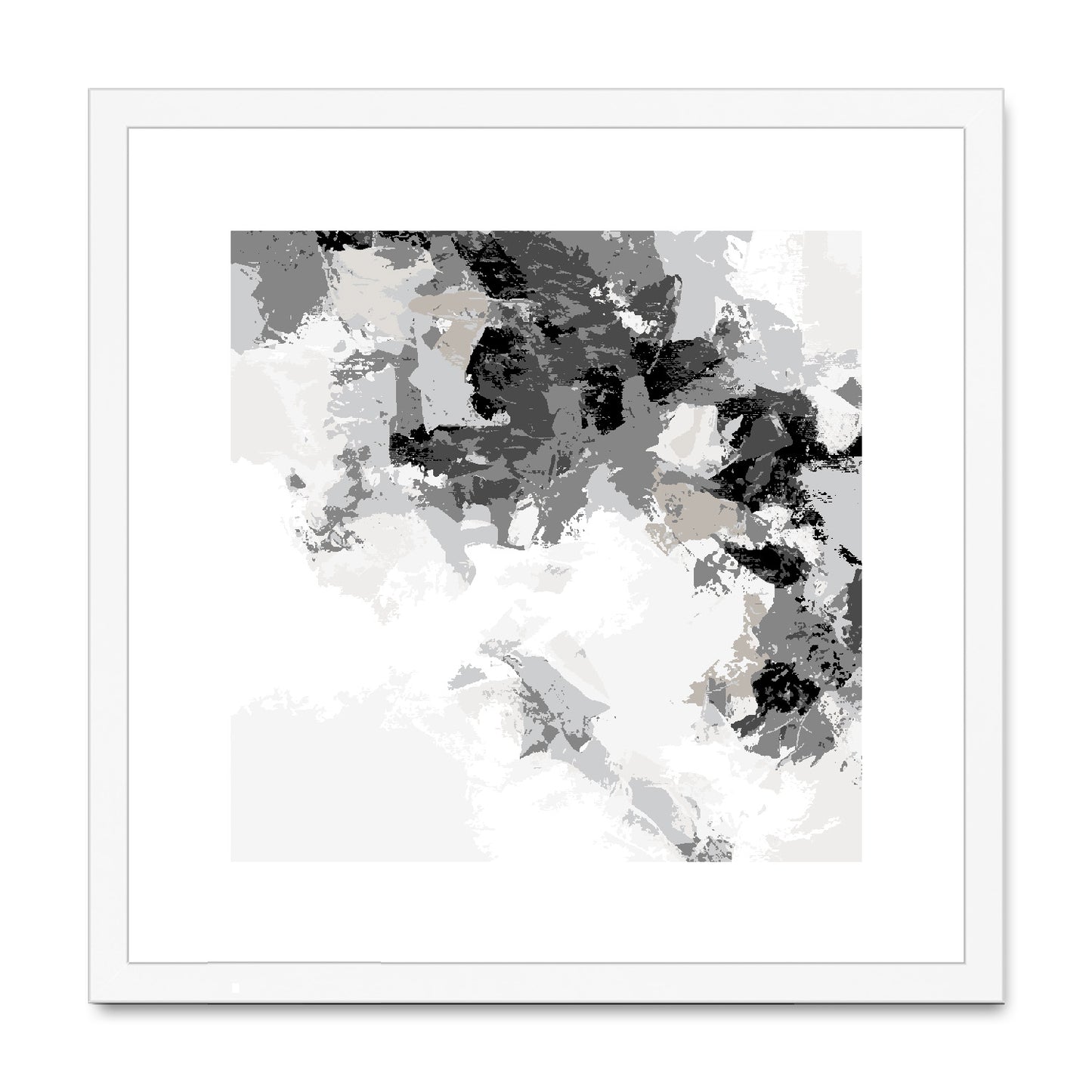 Framed Graphic Art Print, White Mat - 8x8 12x12 16x16 20x20 24x24 28x28 inches | FPS-1200-7693