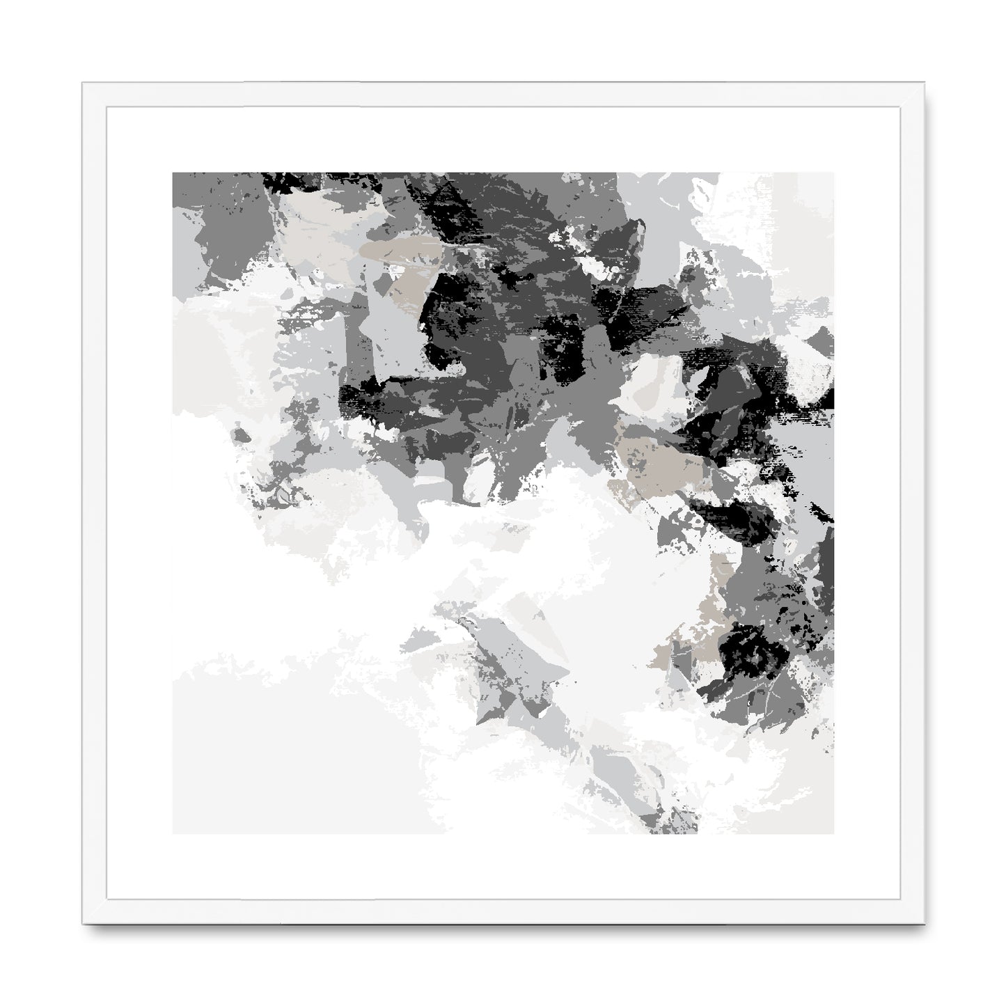 Framed Graphic Art Print, White Mat - 8x8 12x12 16x16 20x20 24x24 28x28 inches | FPS-1200-7693