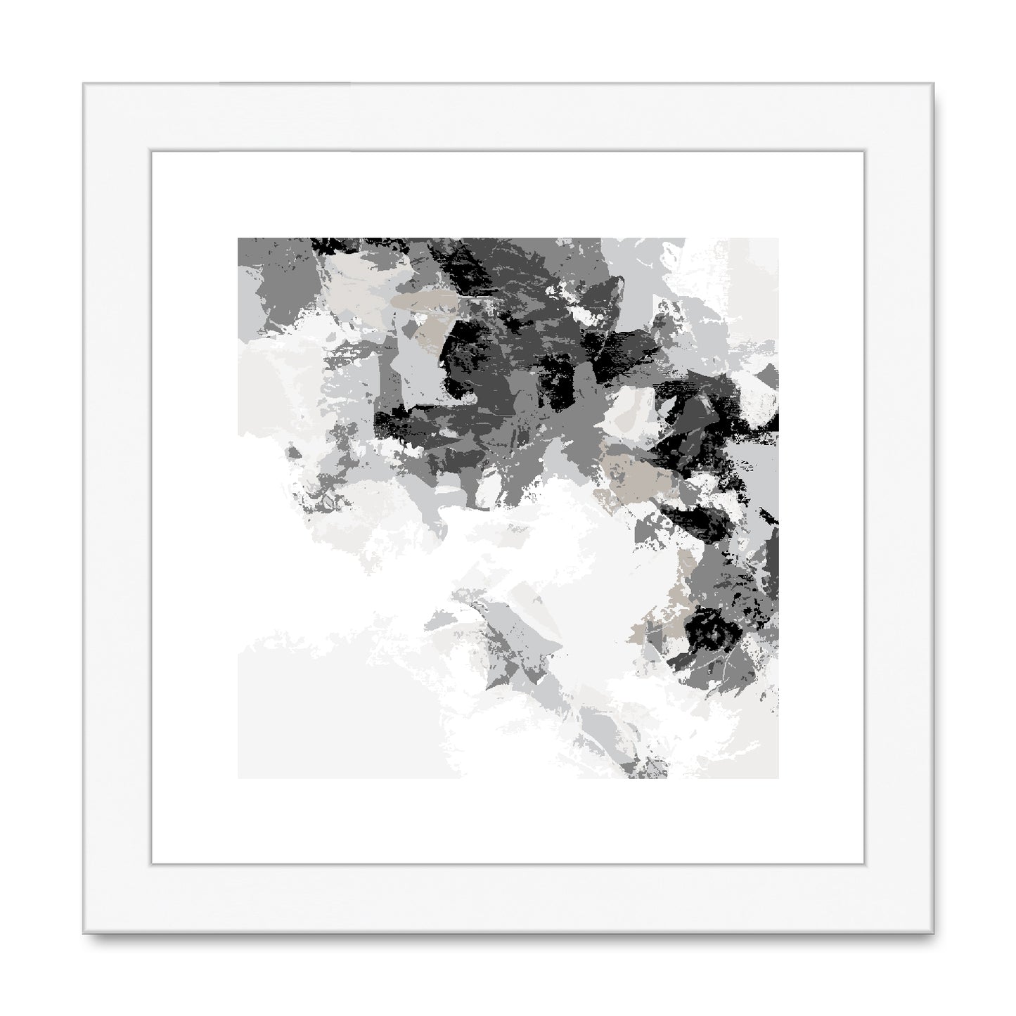 Framed Graphic Art Print, White Mat - 8x8 12x12 16x16 20x20 24x24 28x28 inches | FPS-1200-7693