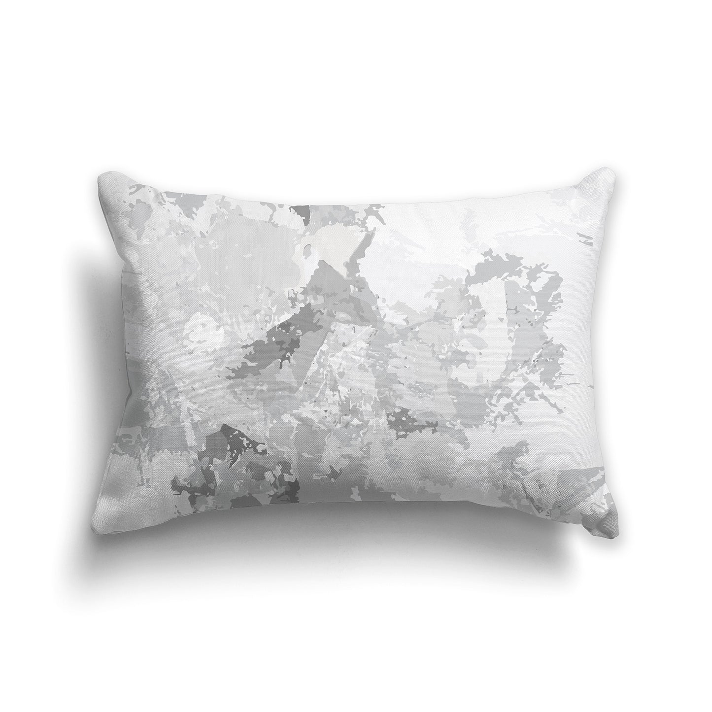 Lumbar Throw Pillow featuring graphic art from the Vintage Pewter Collection