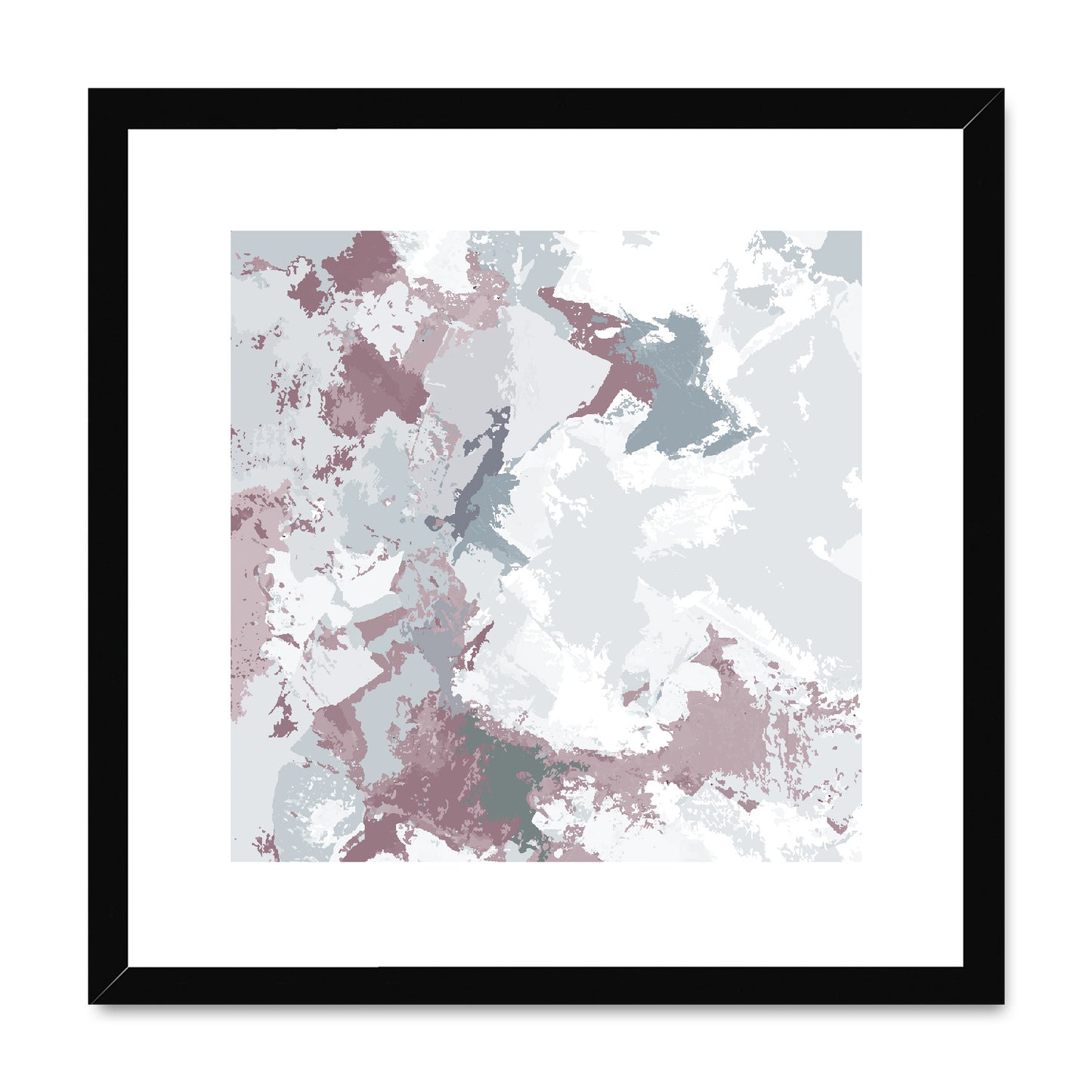 Framed Graphic Art Print, White Mat - 8x8 12x12 16x16 20x20 24x24 28x28 inches | FPS-1210-7691