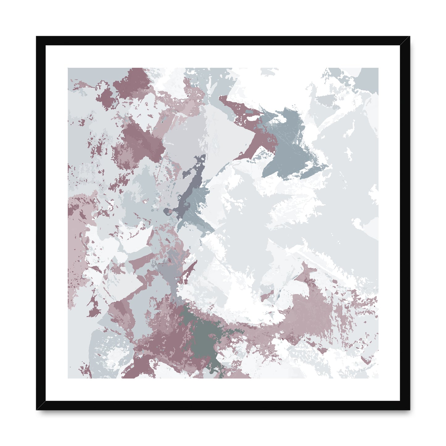 Framed Graphic Art Print, White Mat - 8x8 12x12 16x16 20x20 24x24 28x28 inches | FPS-1210-7691