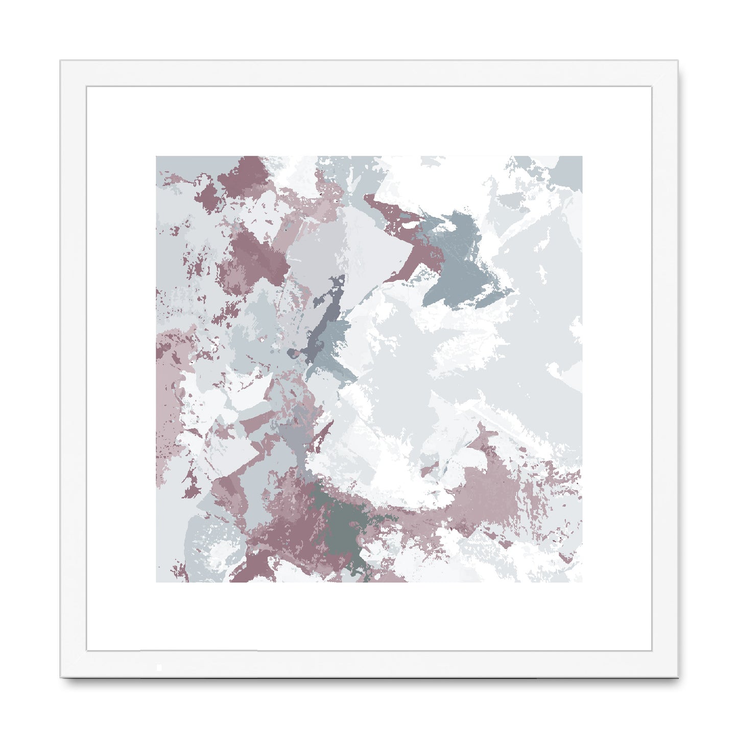 Framed Graphic Art Print, White Mat - 8x8 12x12 16x16 20x20 24x24 28x28 inches | FPS-1210-7691