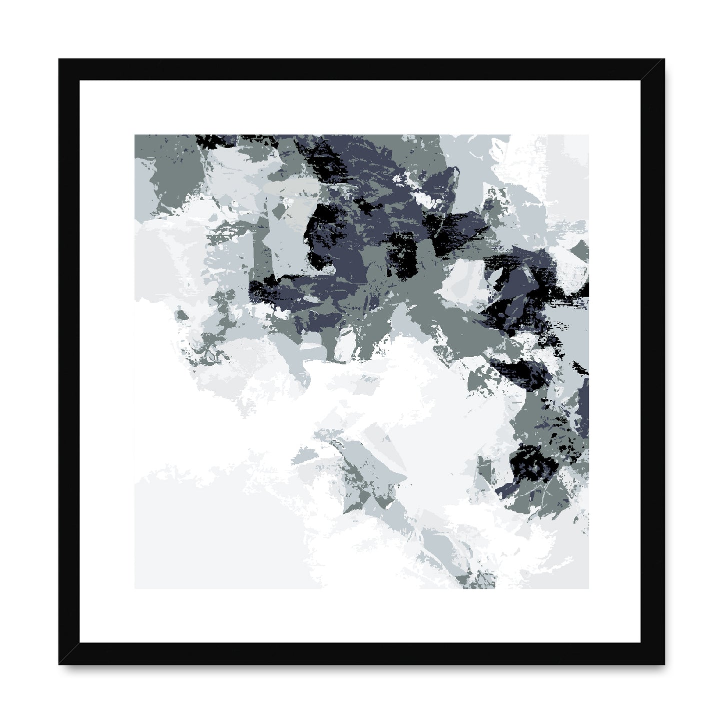 Framed Graphic Art Print, White Mat - 8x8 12x12 16x16 20x20 24x24 28x28 inches | FPS-1210-7693