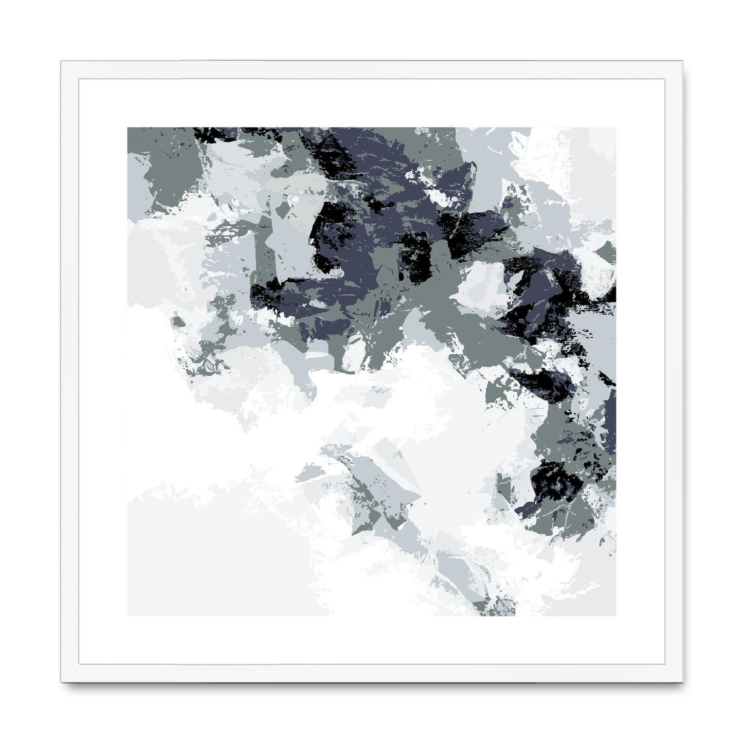 Framed Graphic Art Print, White Mat - 8x8 12x12 16x16 20x20 24x24 28x28 inches | FPS-1210-7693