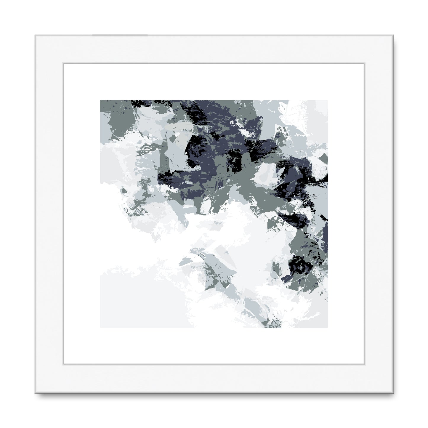 Framed Graphic Art Print, White Mat - 8x8 12x12 16x16 20x20 24x24 28x28 inches | FPS-1210-7693