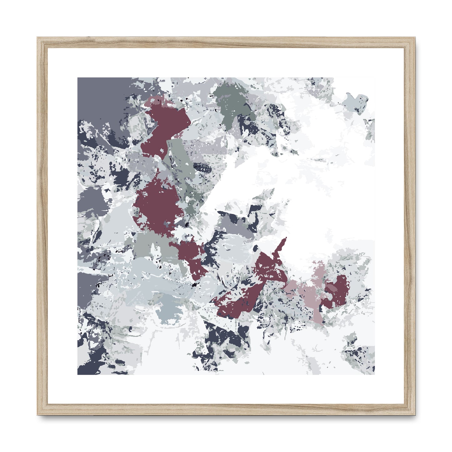Framed Graphic Art Print, White Mat - 8x8 12x12 16x16 20x20 24x24 28x28 inches | FPS-1210-7695