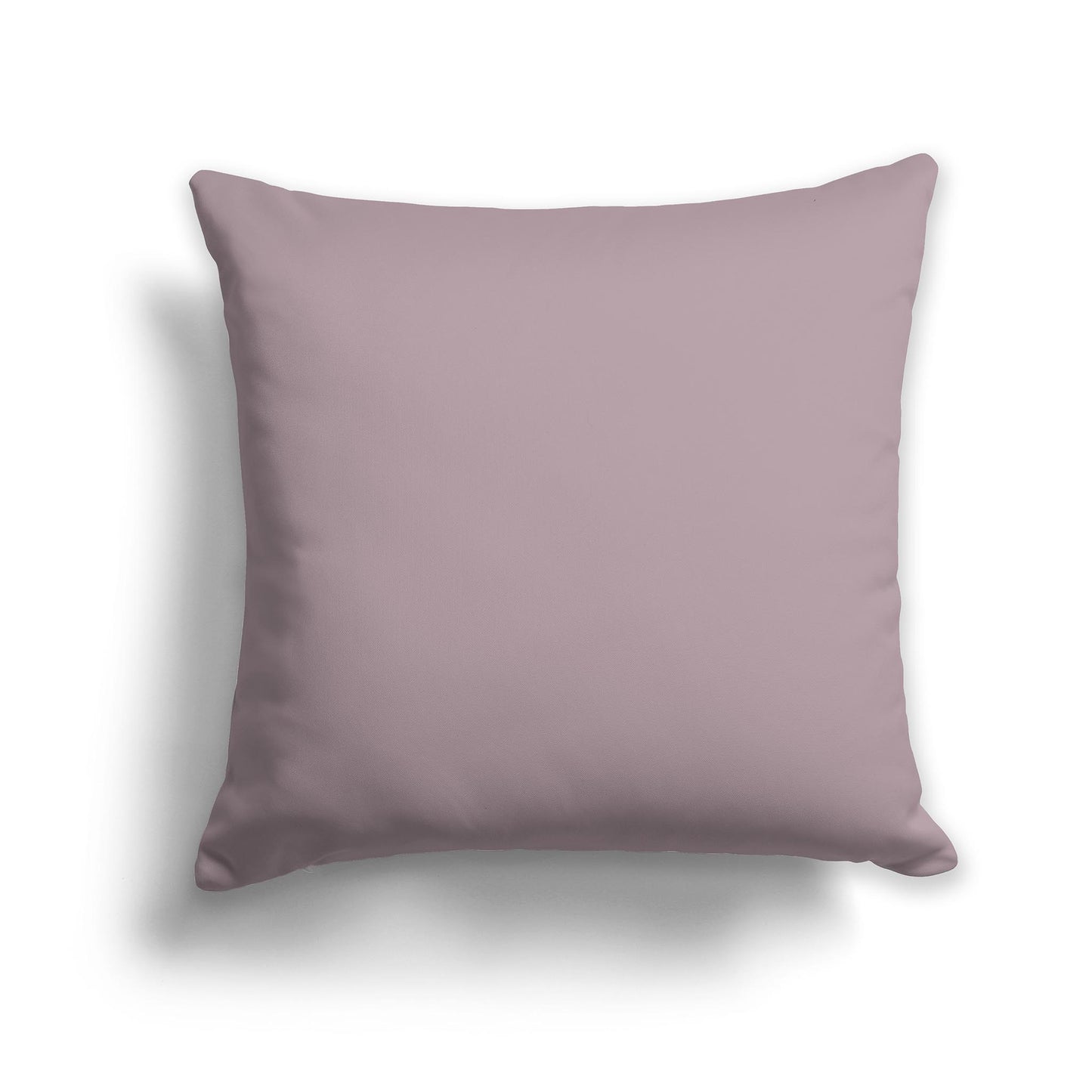 Square Throw Pillow in Solid Pale Plum