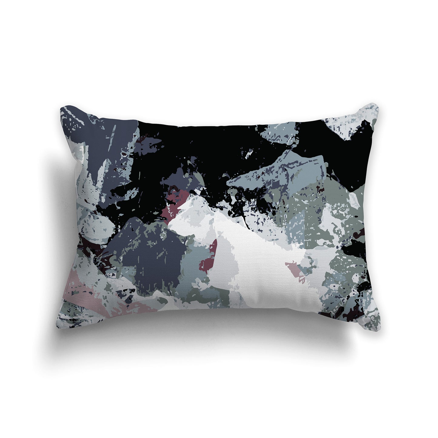 Lumbar Throw Pillow featuring graphic art from the Stormy Sky Collection