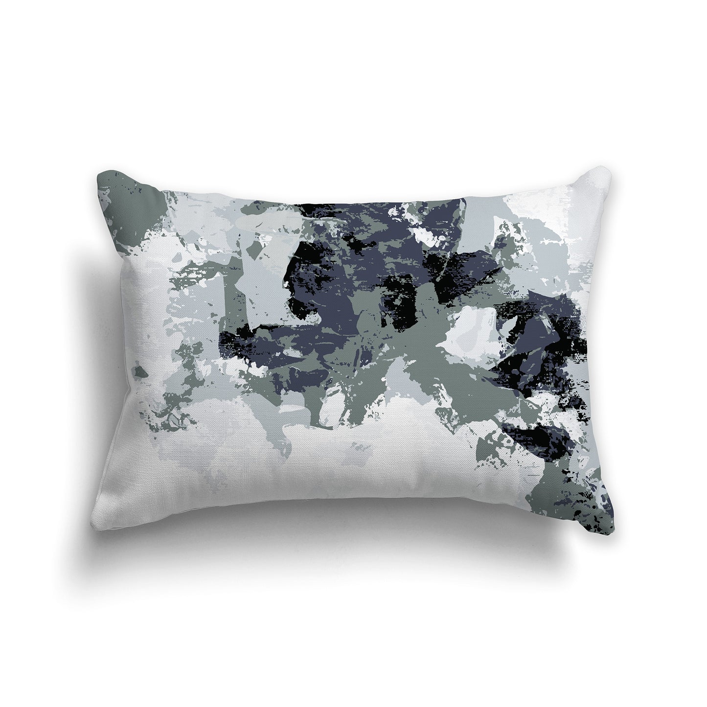Lumbar Throw Pillow featuring graphic art from the Shore Pebbles Collection