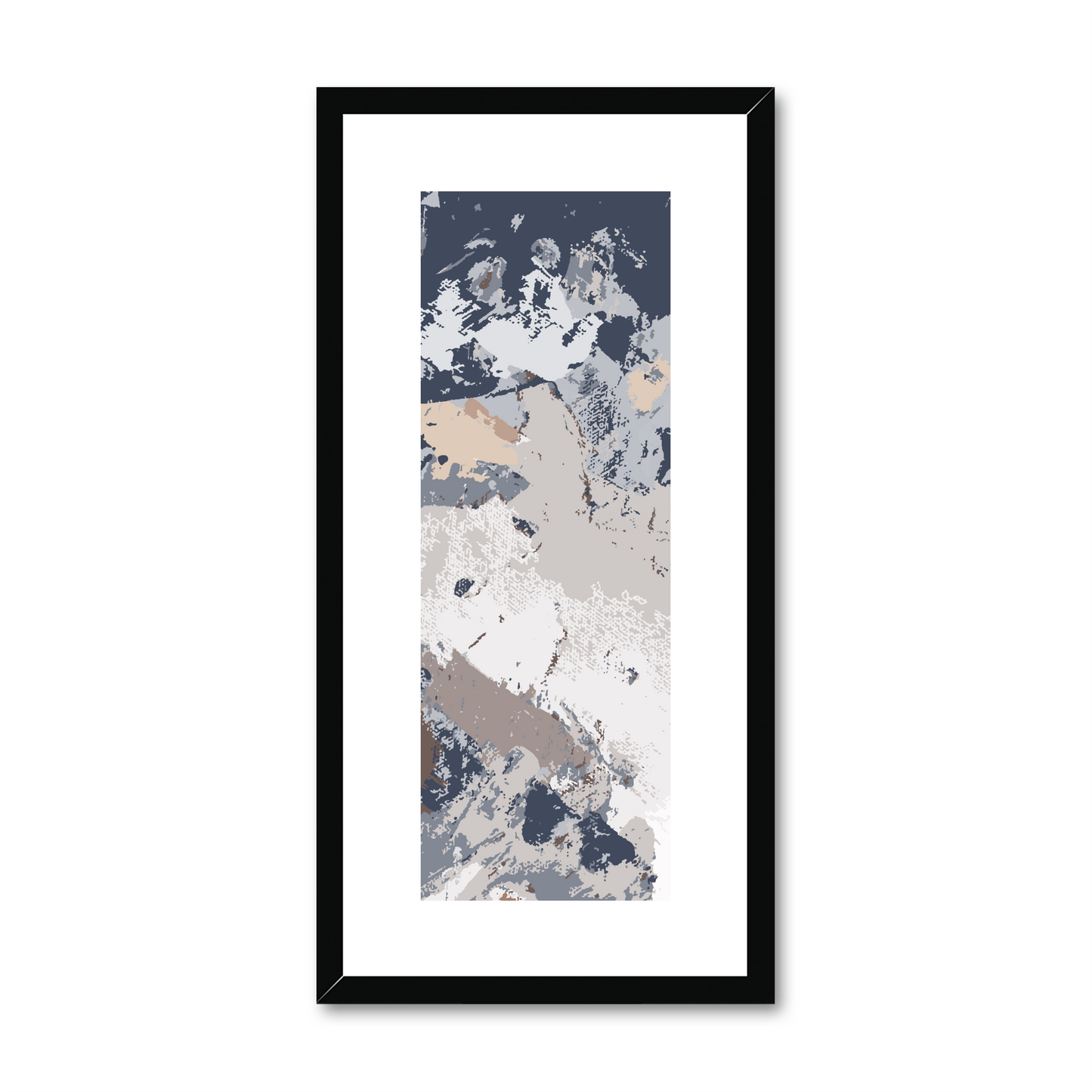 Framed Graphic Art Print, White Mat - 12x24 inches | FP-1220-7689