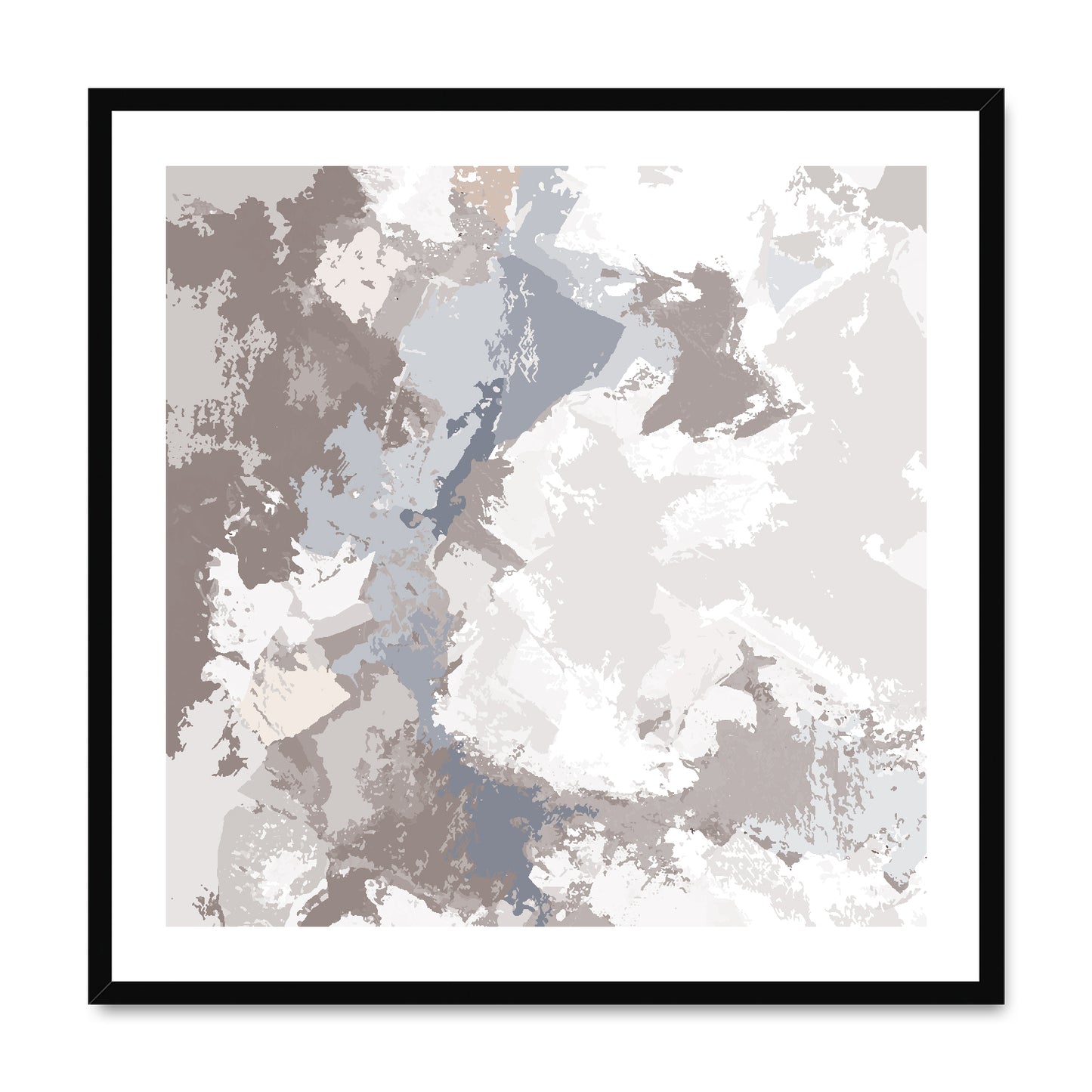 Framed Graphic Art Print, White Mat - 8x8 12x12 16x16 20x20 24x24 28x28 inches | FPS-1220-7691