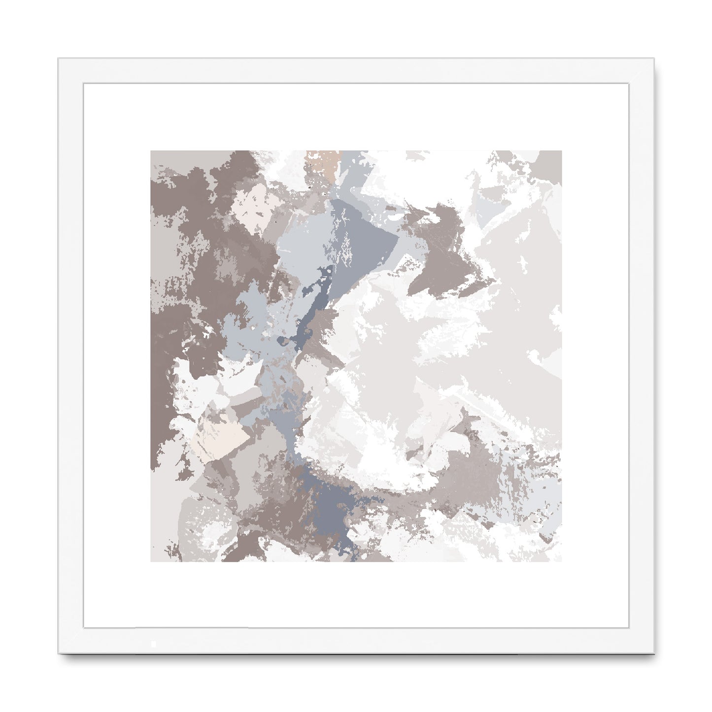 Framed Graphic Art Print, White Mat - 8x8 12x12 16x16 20x20 24x24 28x28 inches | FPS-1220-7691