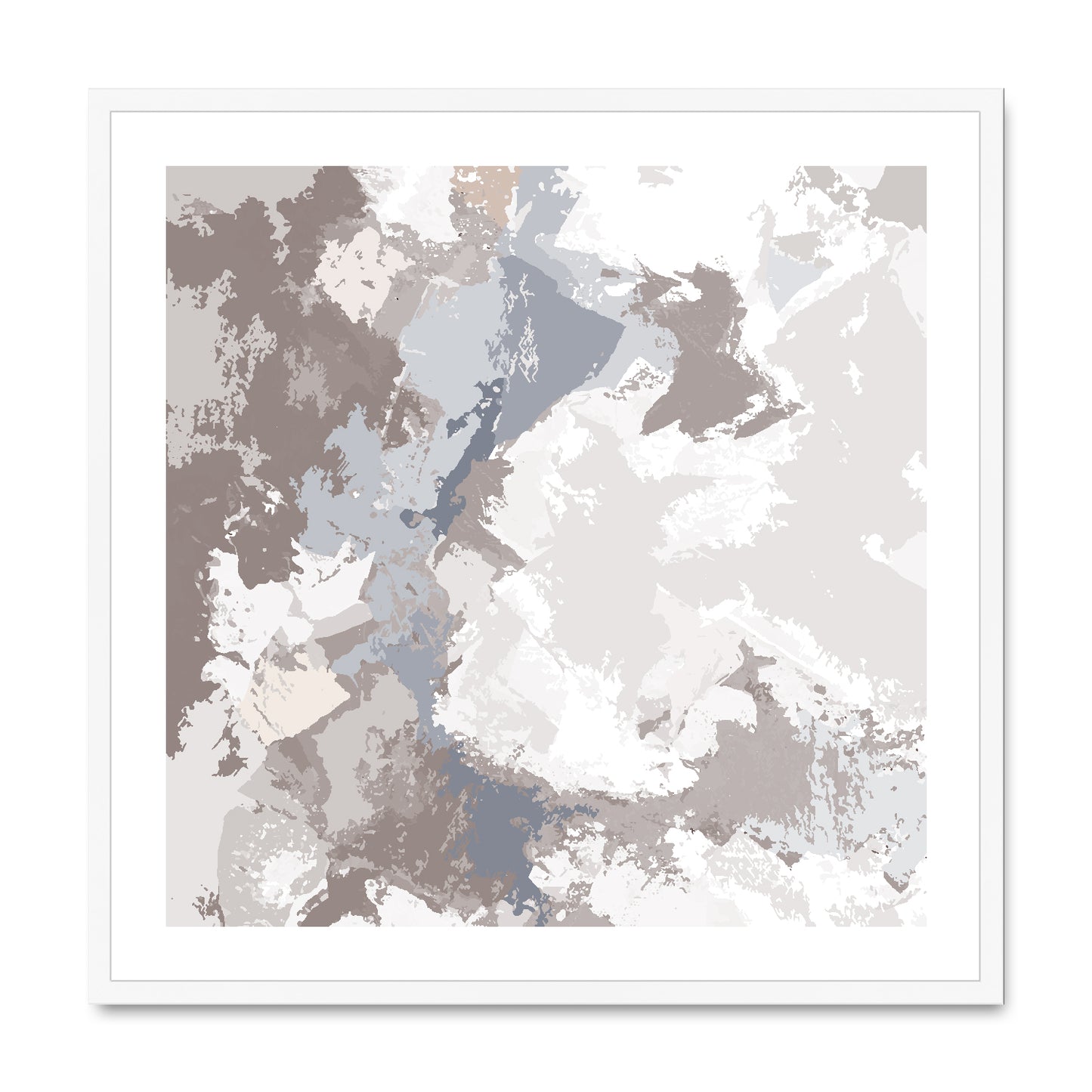 Framed Graphic Art Print, White Mat - 8x8 12x12 16x16 20x20 24x24 28x28 inches | FPS-1220-7691