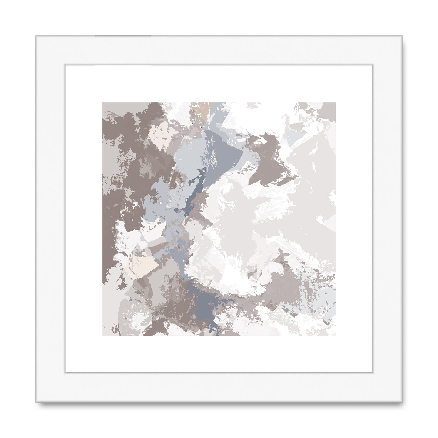 Framed Graphic Art Print, White Mat - 8x8 12x12 16x16 20x20 24x24 28x28 inches | FPS-1220-7691