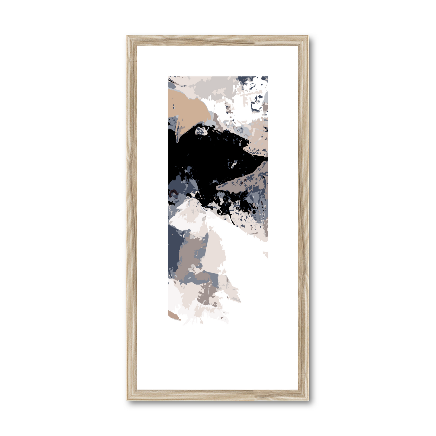 Framed Graphic Art Print, White Mat - 12x24 inches | FP-1220-7692