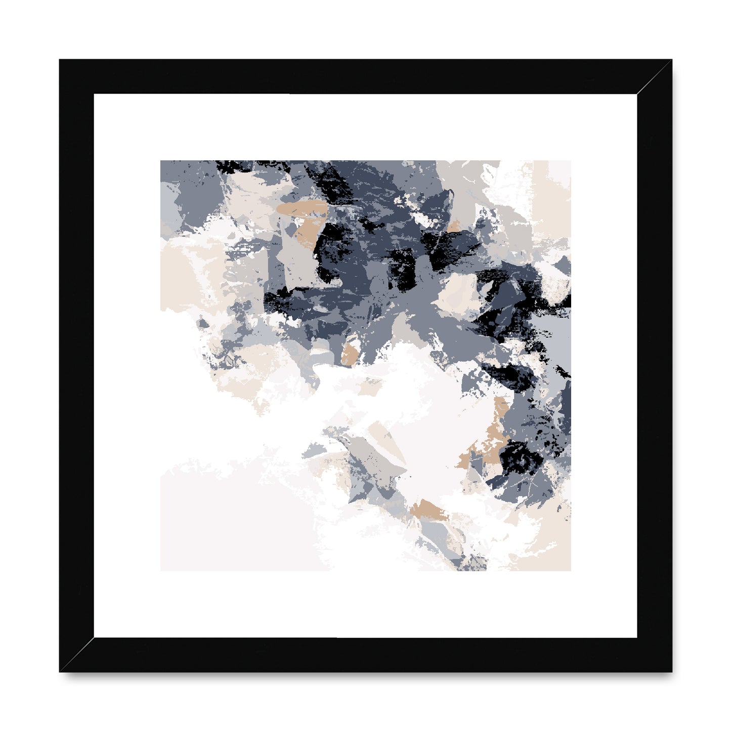 Framed Graphic Art Print, White Mat - 8x8 12x12 16x16 20x20 24x24 28x28 inches | FPS-1220-7693