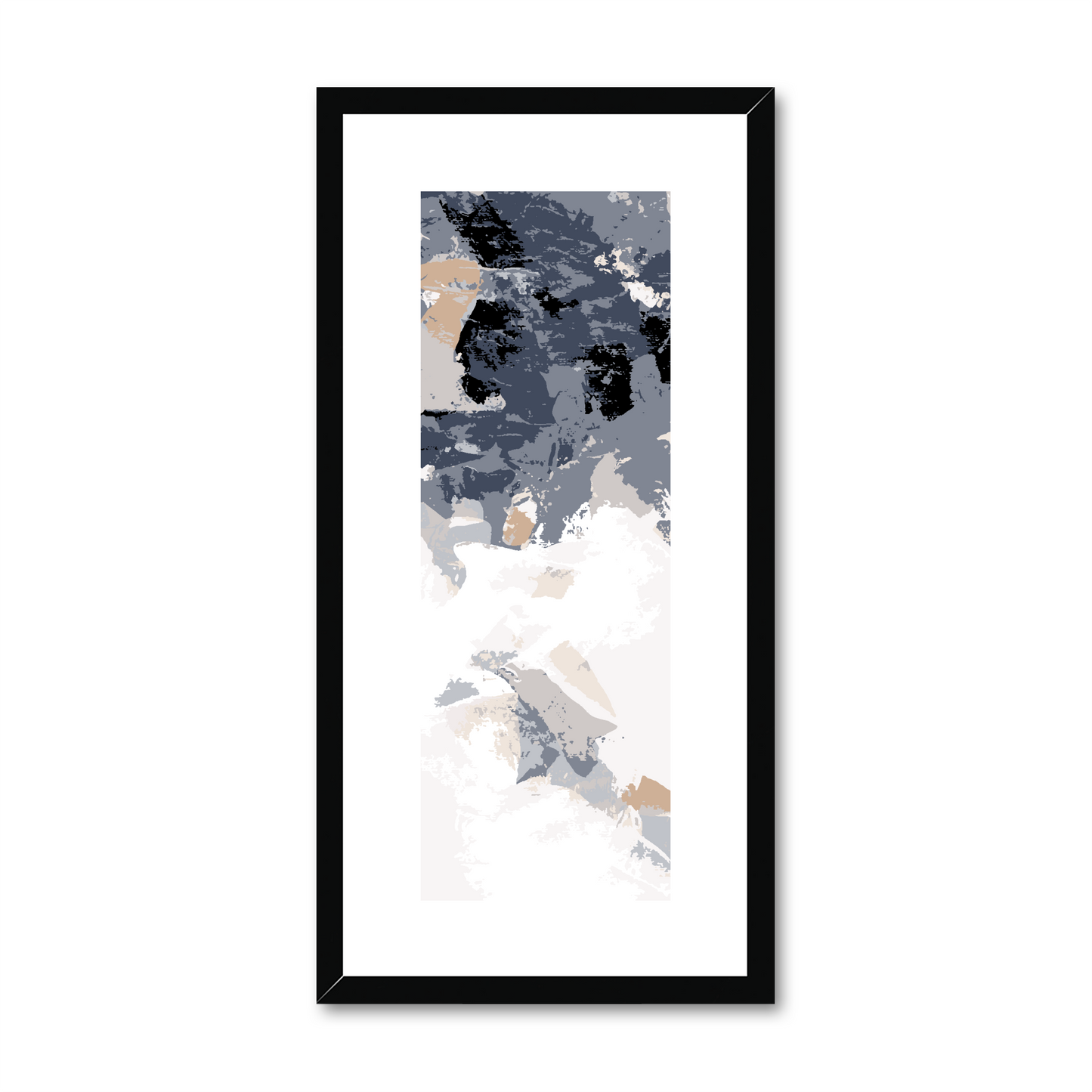 Framed Graphic Art Print, White Mat - 12x24 inches | FP-1220-7693