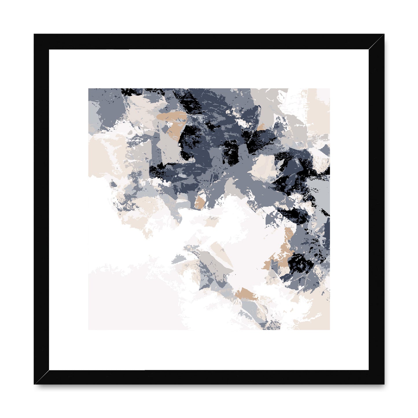 Framed Graphic Art Print, White Mat - 8x8 12x12 16x16 20x20 24x24 28x28 inches | FPS-1220-7693