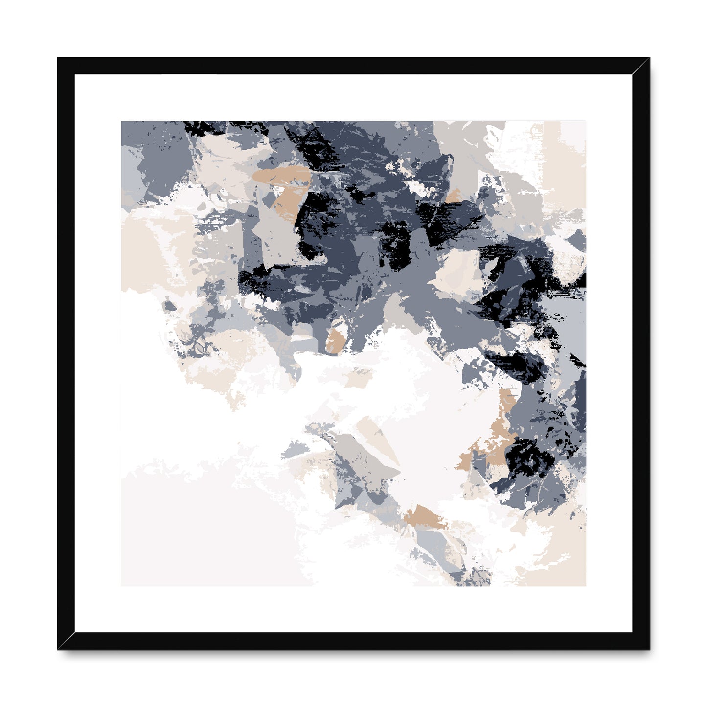 Framed Graphic Art Print, White Mat - 8x8 12x12 16x16 20x20 24x24 28x28 inches | FPS-1220-7693