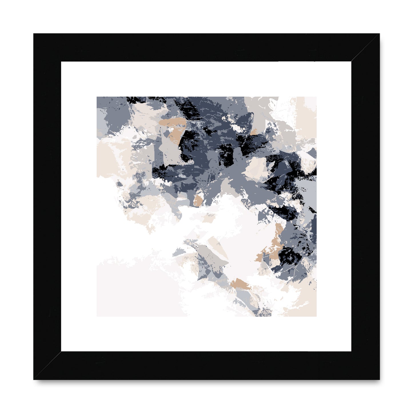 Framed Graphic Art Print, White Mat - 8x8 12x12 16x16 20x20 24x24 28x28 inches | FPS-1220-7693