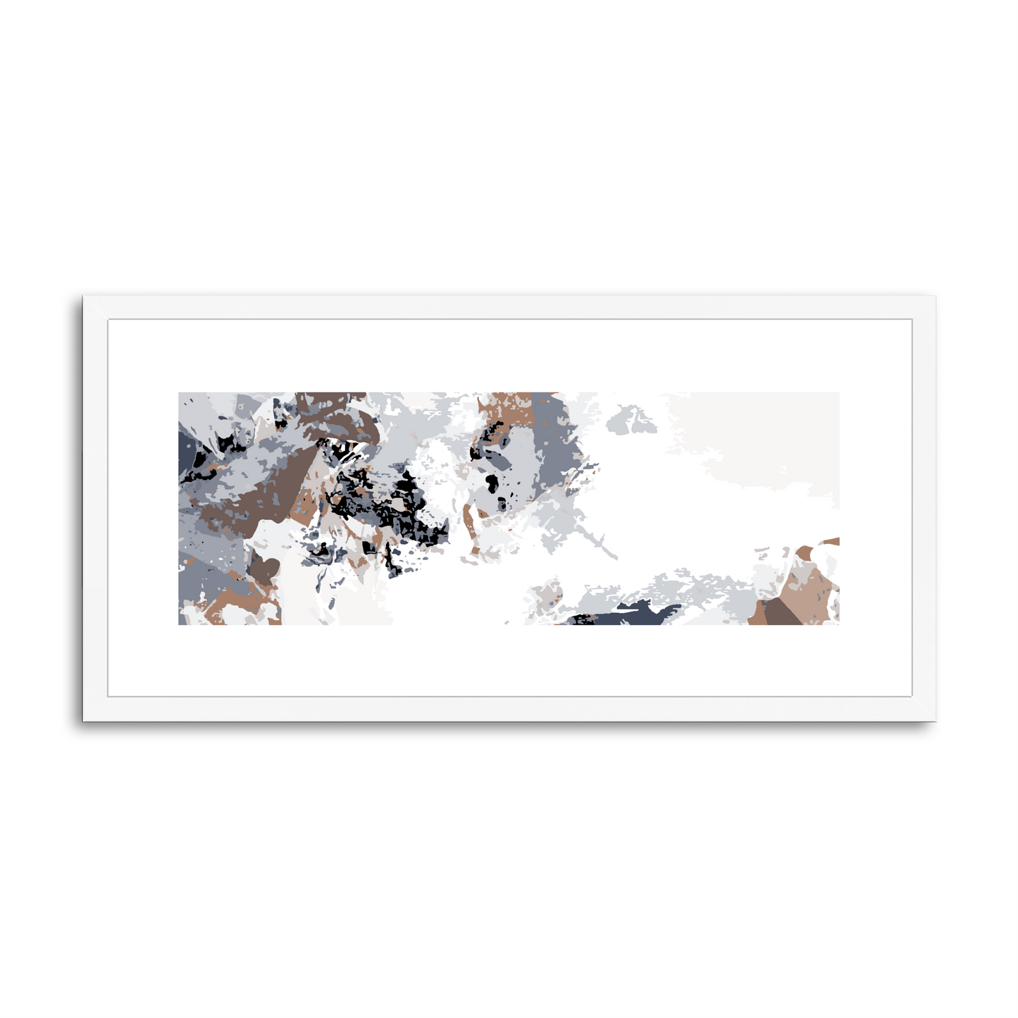 Framed Graphic Art Print, White Mat - 12x24 inches | FP-1220-7694