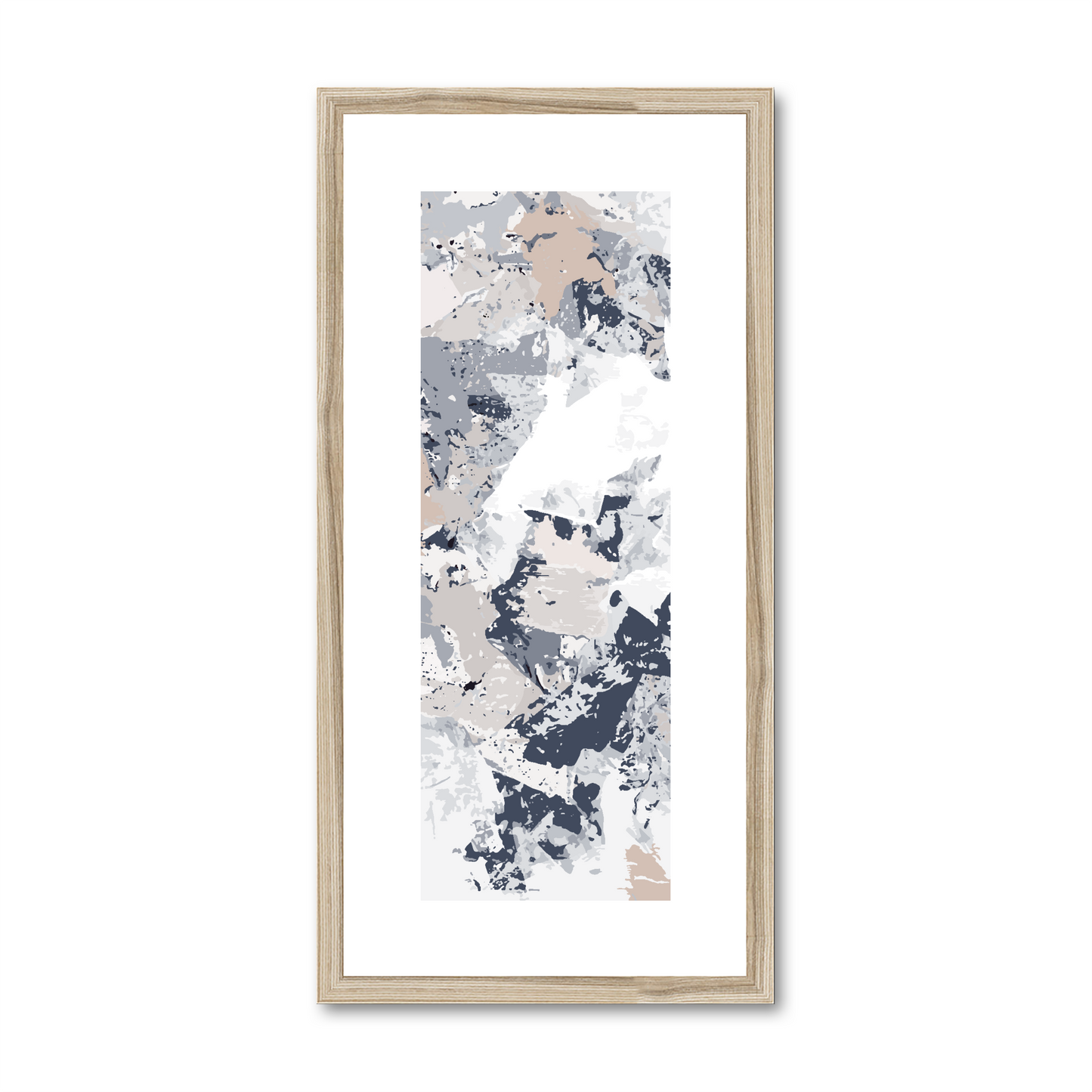 Framed Graphic Art Print, White Mat - 12x24 inches | FP-1220-7695