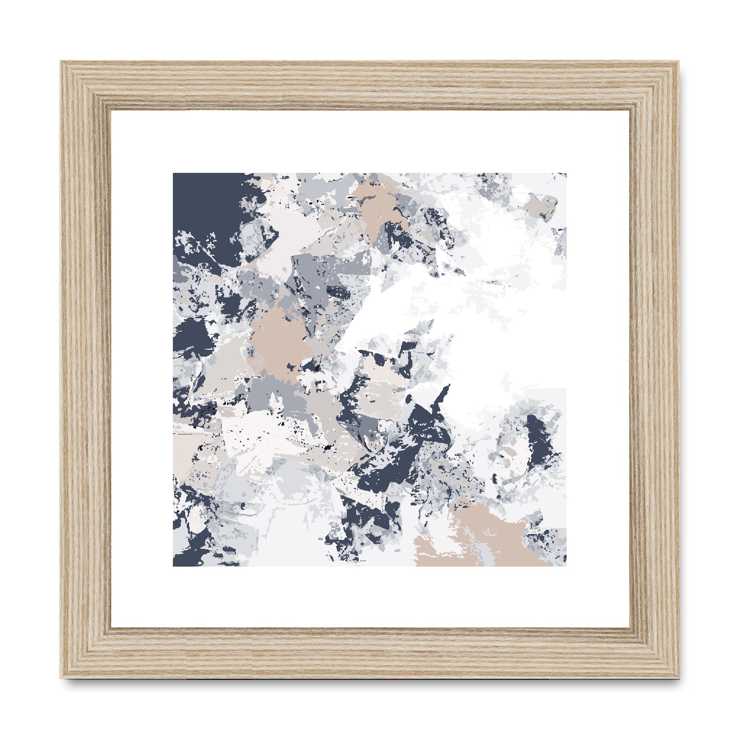 Framed Graphic Art Print, White Mat - 8x8 12x12 16x16 20x20 24x24 28x28 inches | FPS-1220-7695