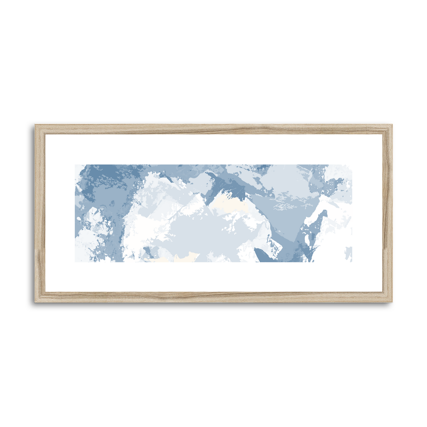 Framed Graphic Art Print, White Mat - 12x24 inches | FP-1230-7691