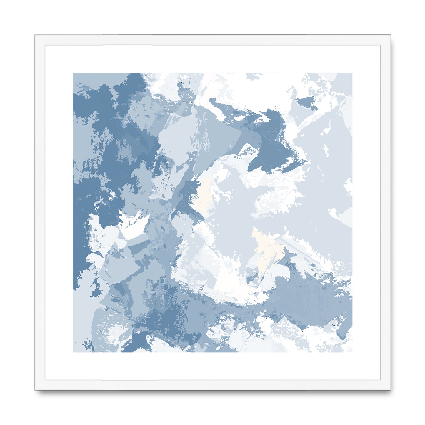 Framed Graphic Art Print, White Mat - 8x8 12x12 16x16 20x20 24x24 28x28 inches | FPS-1230-7691