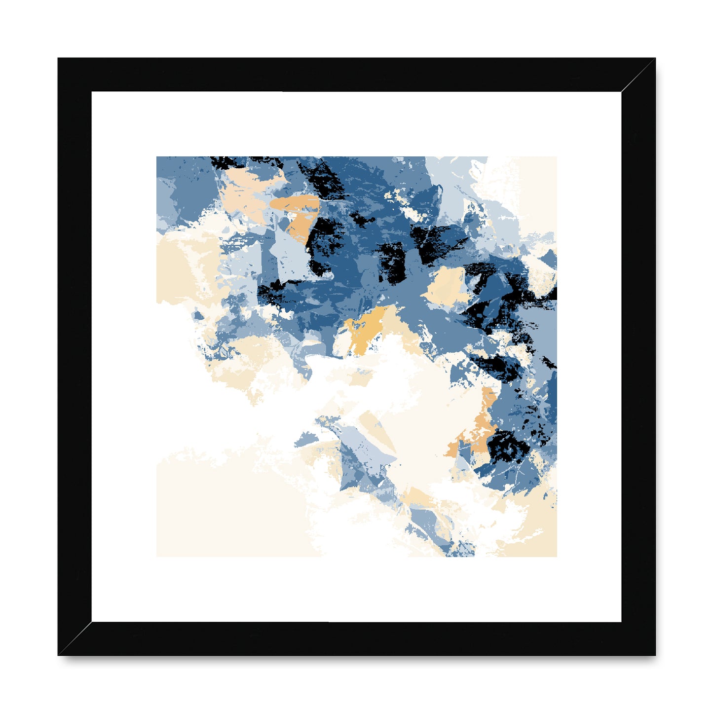 Framed Graphic Art Print, White Mat - 8x8 12x12 16x16 20x20 24x24 28x28 inches | FPS-1230-7693