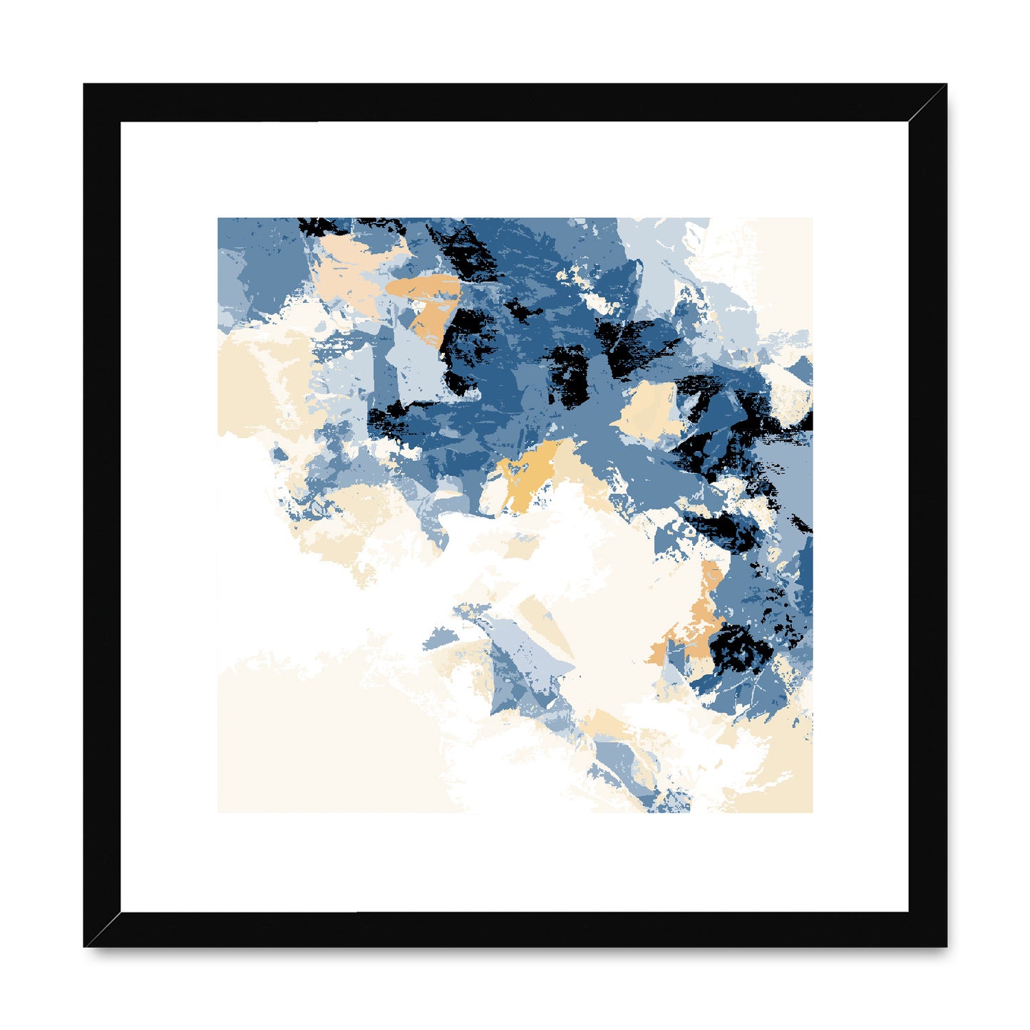 Framed Graphic Art Print, White Mat - 8x8 12x12 16x16 20x20 24x24 28x28 inches | FPS-1230-7693