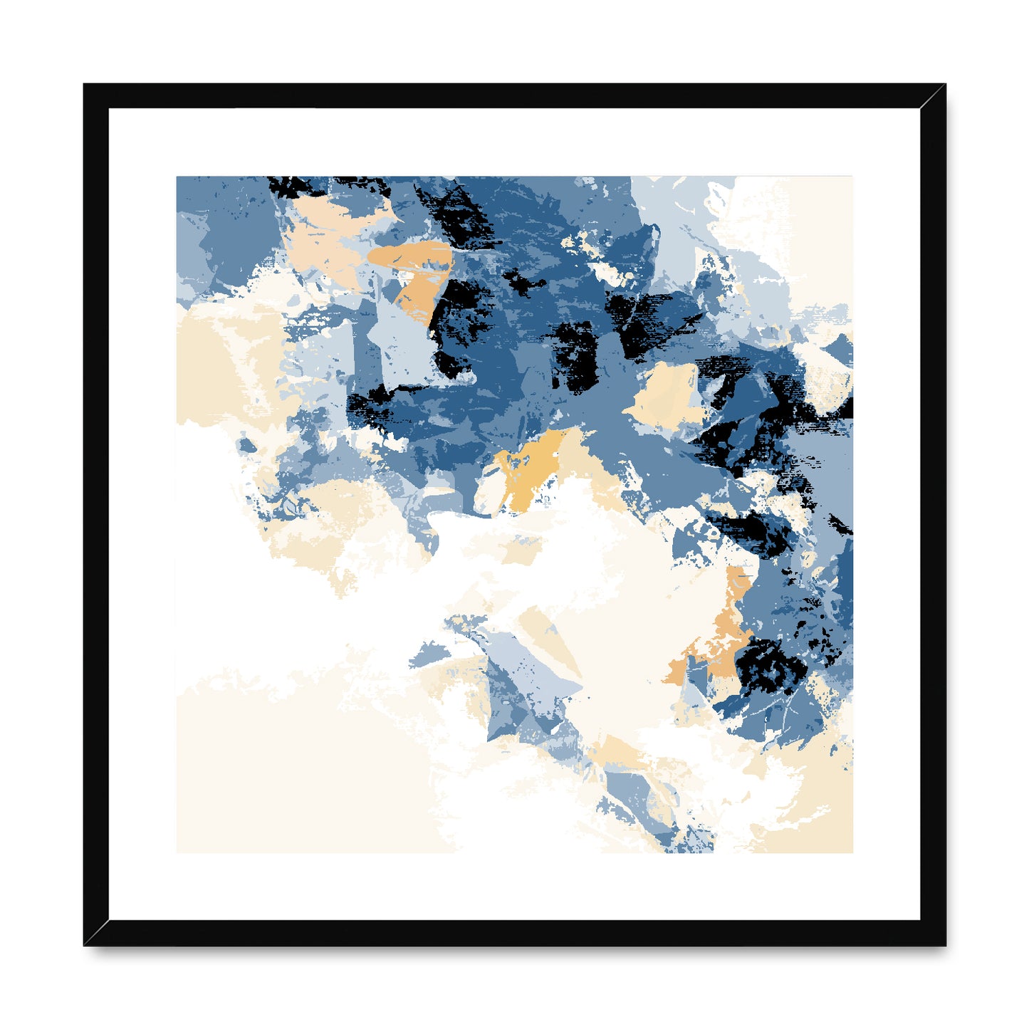 Framed Graphic Art Print, White Mat - 8x8 12x12 16x16 20x20 24x24 28x28 inches | FPS-1230-7693