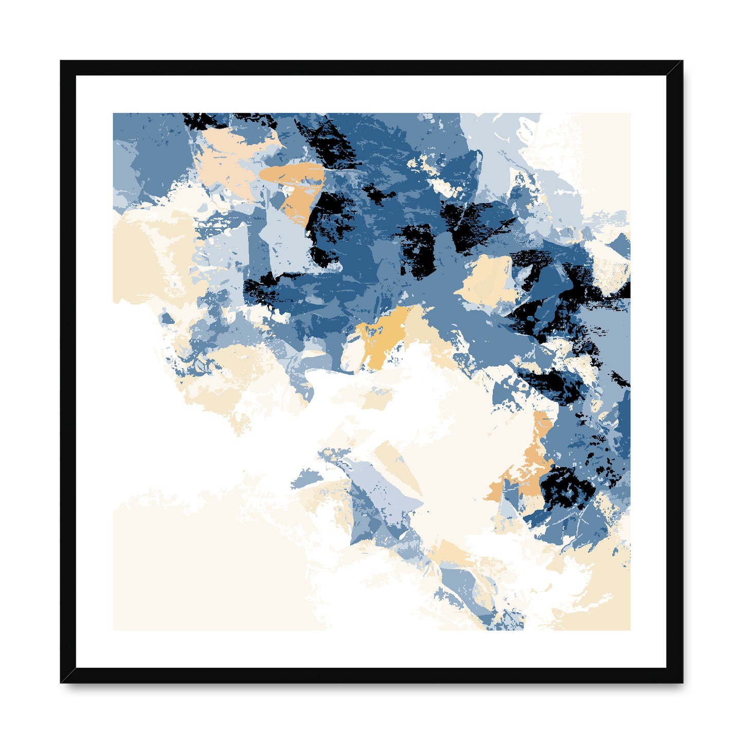 Framed Graphic Art Print, White Mat - 8x8 12x12 16x16 20x20 24x24 28x28 inches | FPS-1230-7693