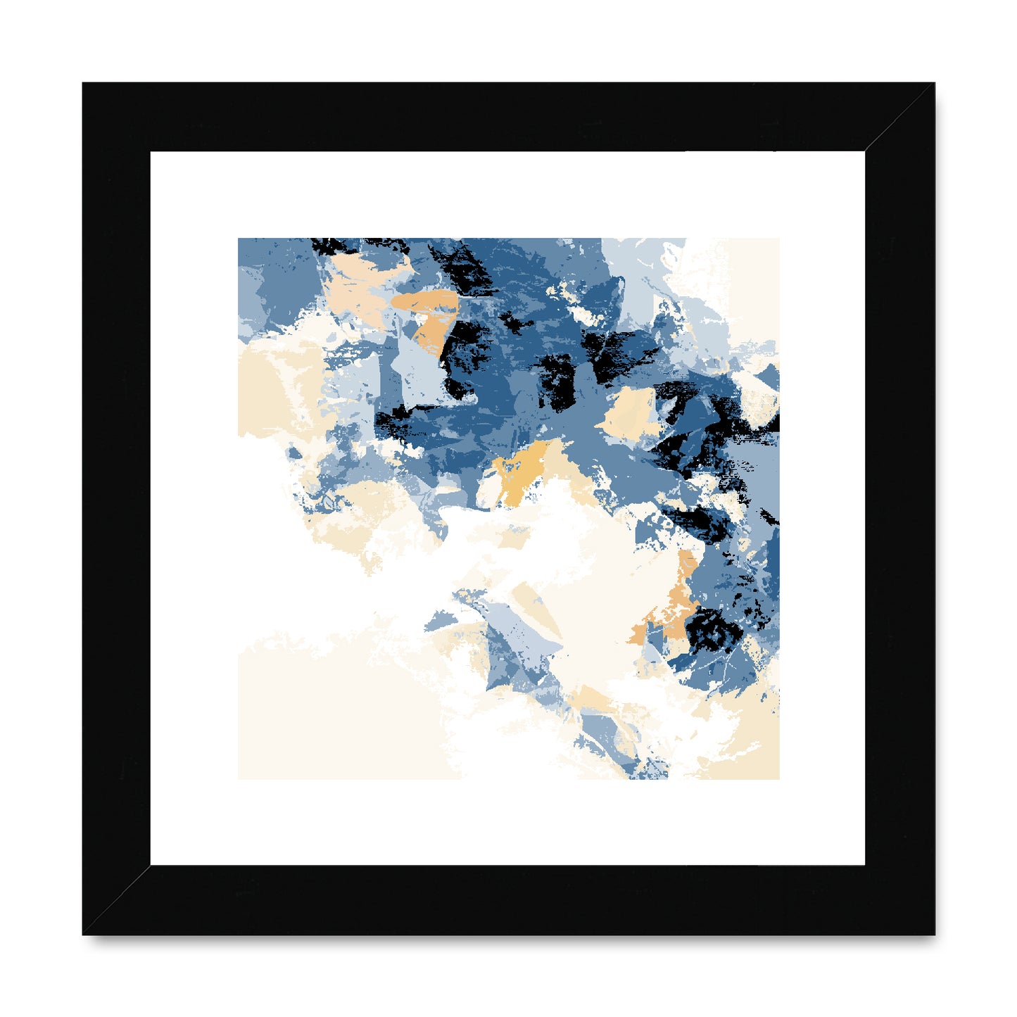 Framed Graphic Art Print, White Mat - 8x8 12x12 16x16 20x20 24x24 28x28 inches | FPS-1230-7693