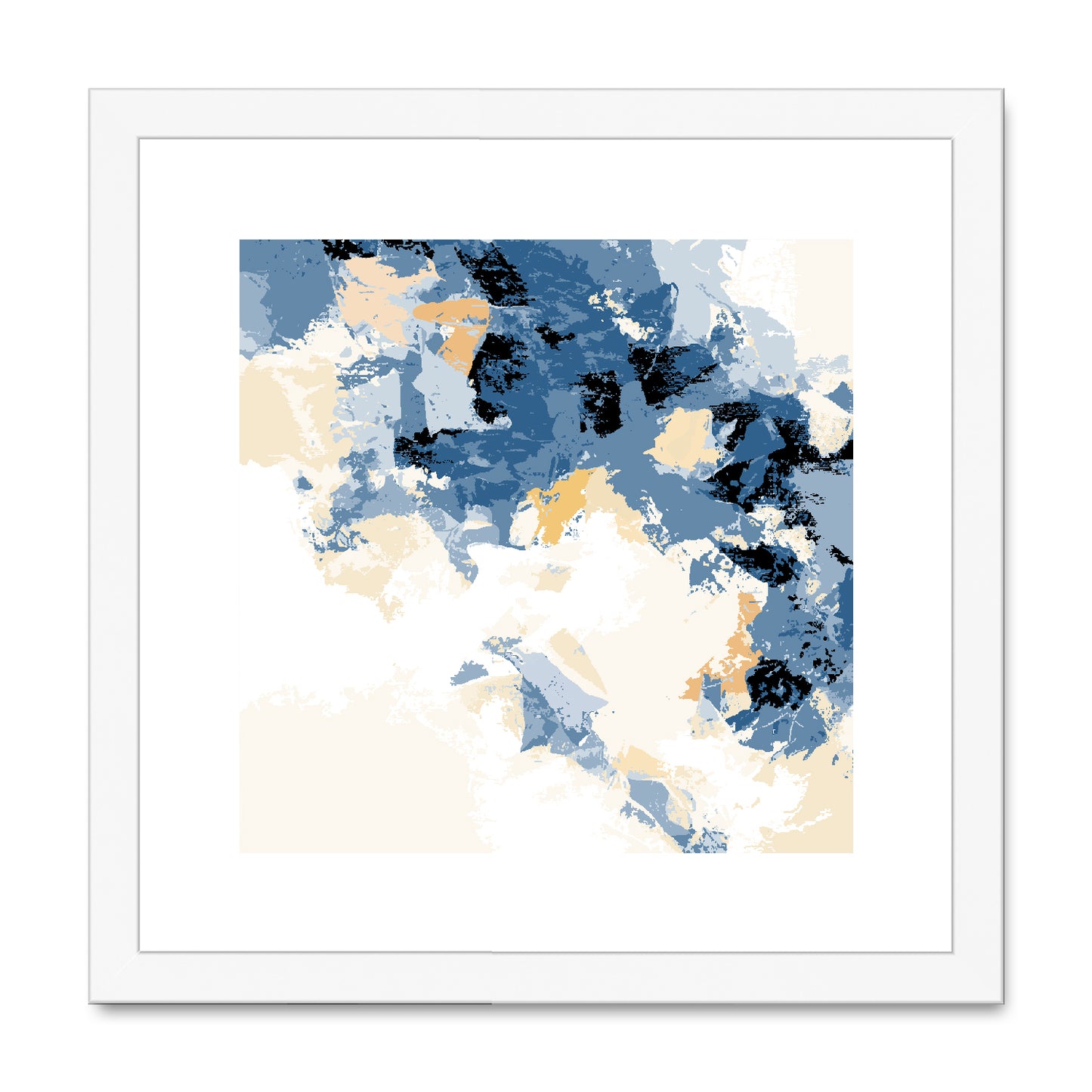 Framed Graphic Art Print, White Mat - 8x8 12x12 16x16 20x20 24x24 28x28 inches | FPS-1230-7693