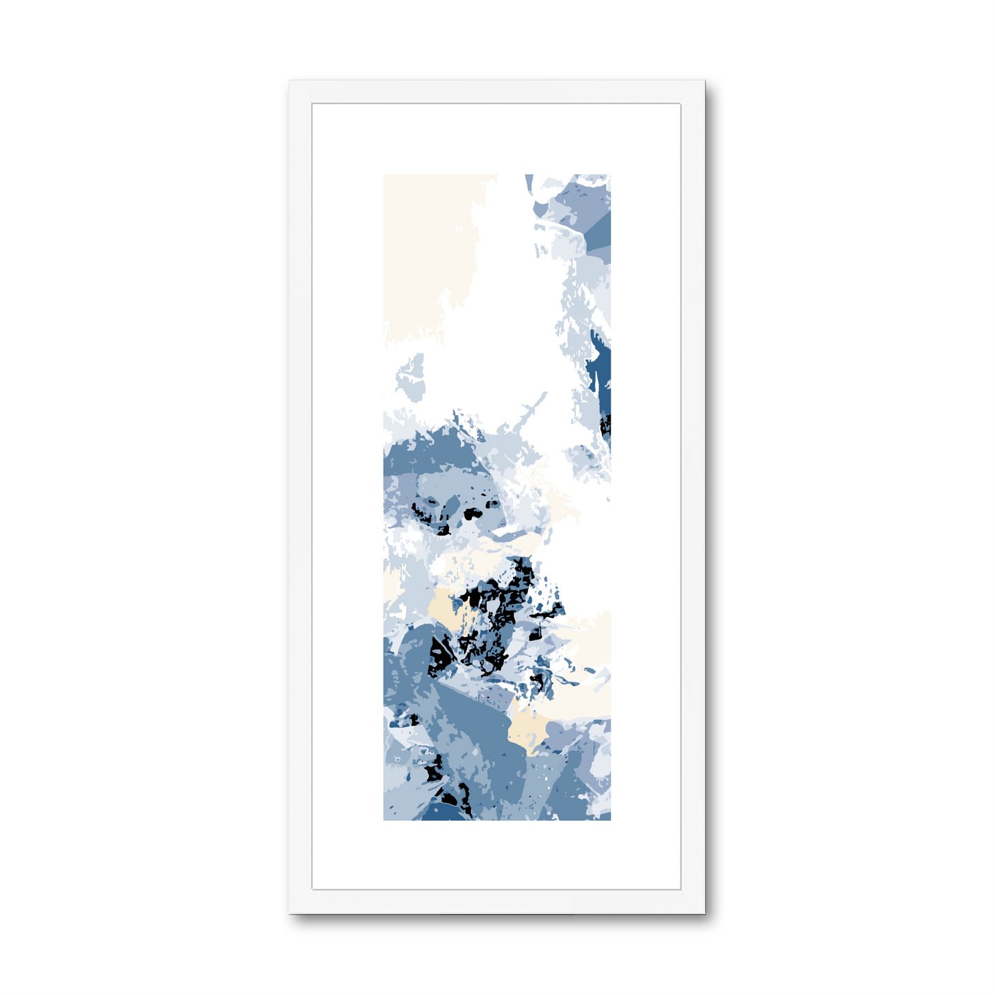 Framed Graphic Art Print, White Mat - 12x24 inches | FP-1230-7694