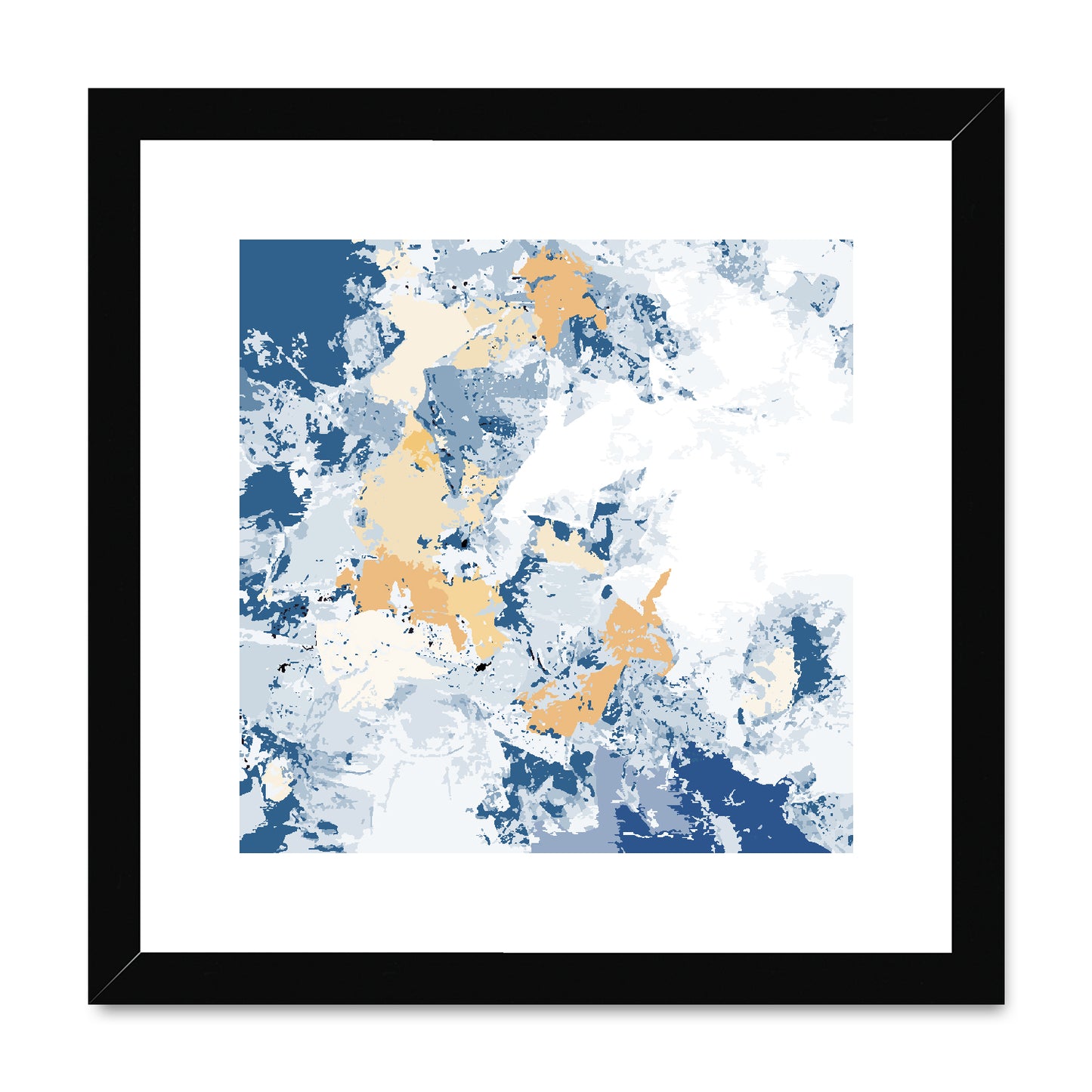 Framed Graphic Art Print, White Mat - 8x8 12x12 16x16 20x20 24x24 28x28 inches | FPS-1230-7695
