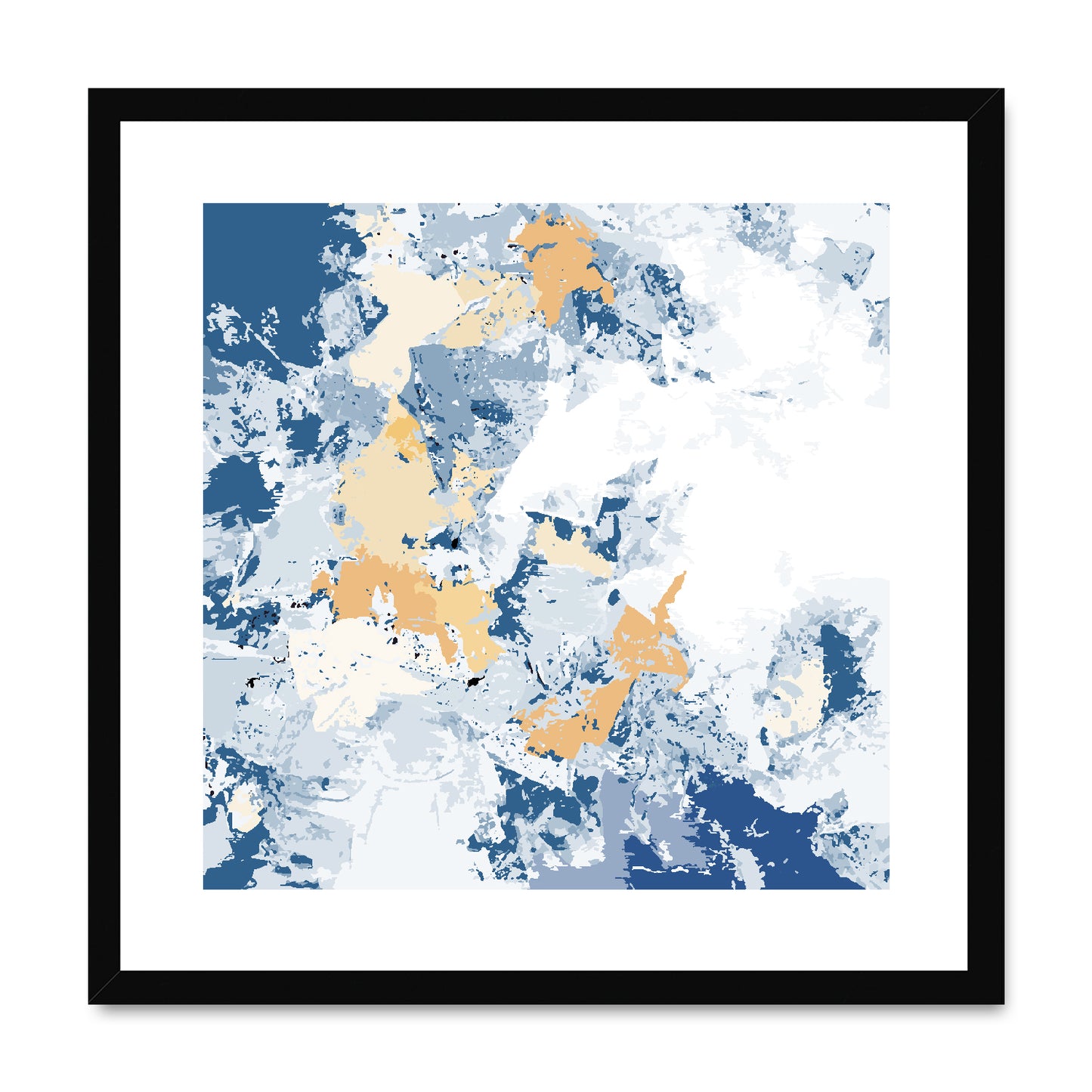 Framed Graphic Art Print, White Mat - 8x8 12x12 16x16 20x20 24x24 28x28 inches | FPS-1230-7695