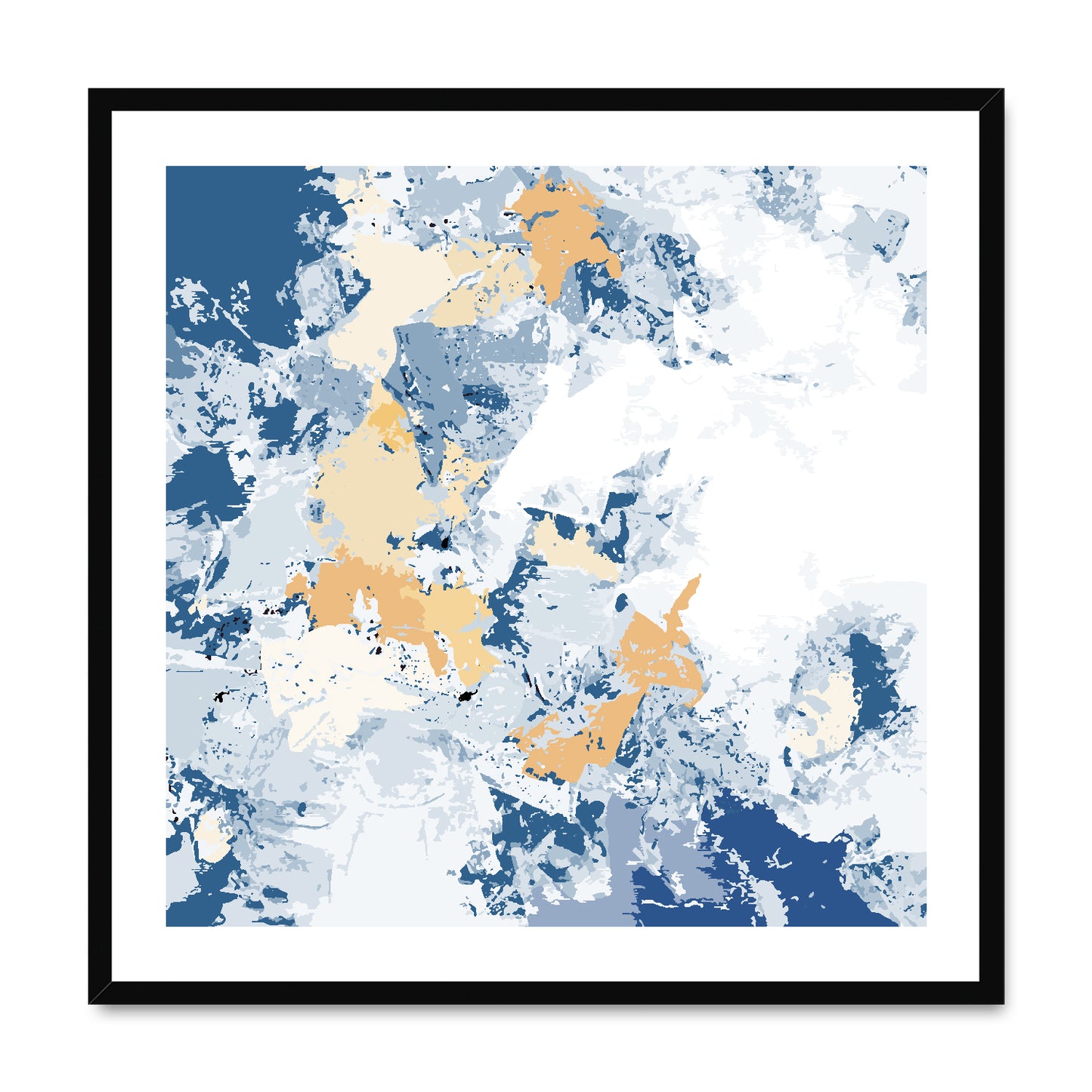 Framed Graphic Art Print, White Mat - 8x8 12x12 16x16 20x20 24x24 28x28 inches | FPS-1230-7695