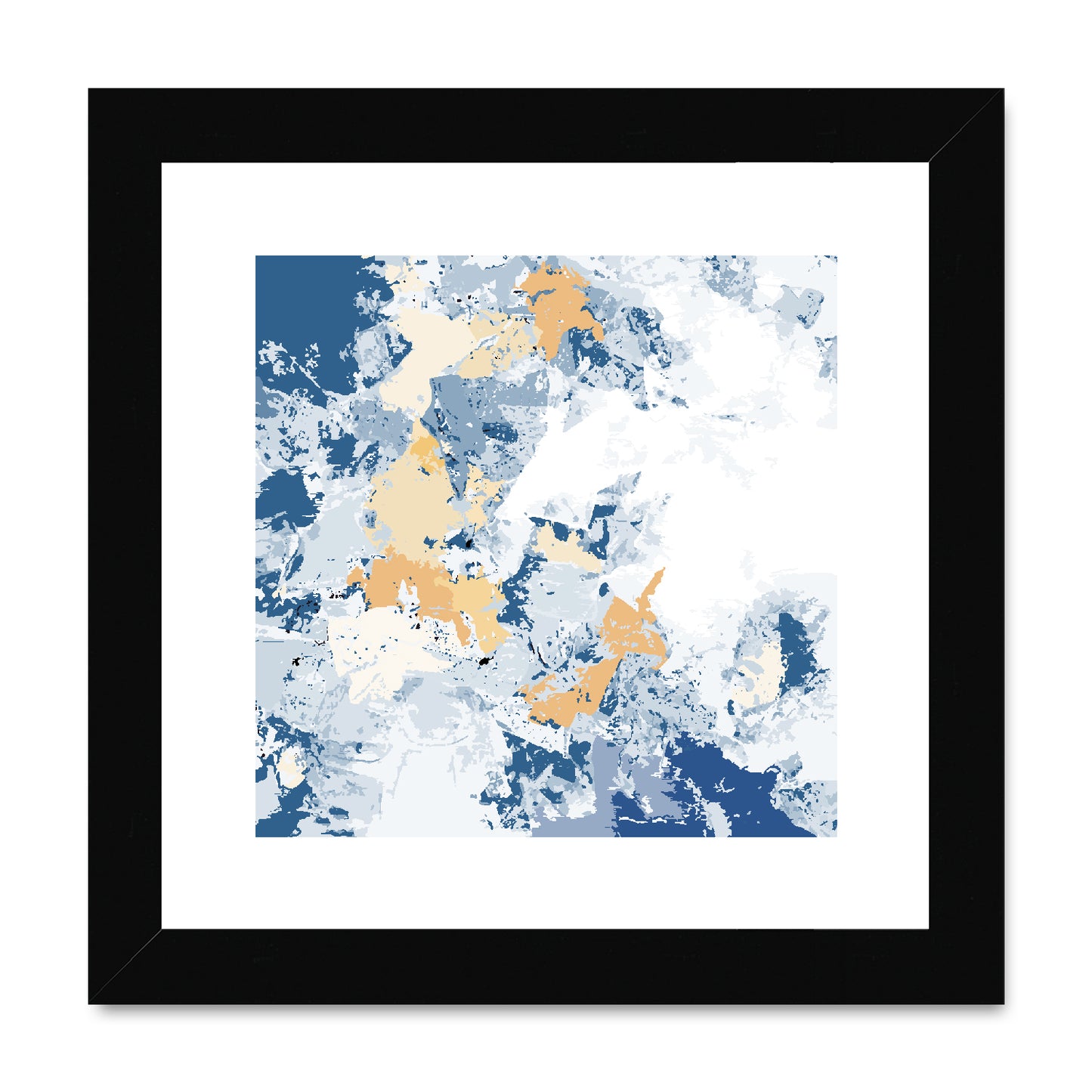Framed Graphic Art Print, White Mat - 8x8 12x12 16x16 20x20 24x24 28x28 inches | FPS-1230-7695