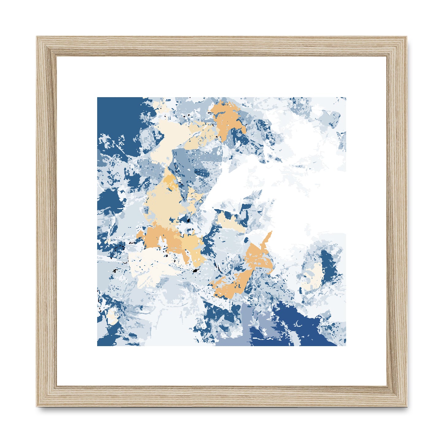 Framed Graphic Art Print, White Mat - 8x8 12x12 16x16 20x20 24x24 28x28 inches | FPS-1230-7695