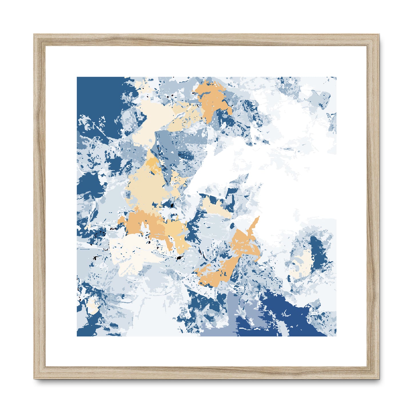 Framed Graphic Art Print, White Mat - 8x8 12x12 16x16 20x20 24x24 28x28 inches | FPS-1230-7695