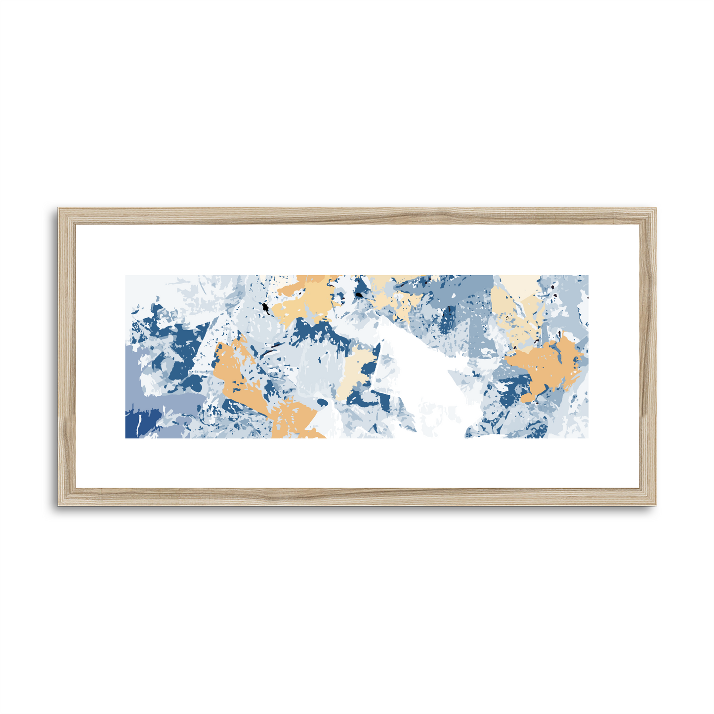 Framed Graphic Art Print, White Mat - 12x24 inches | FP-1230-7695